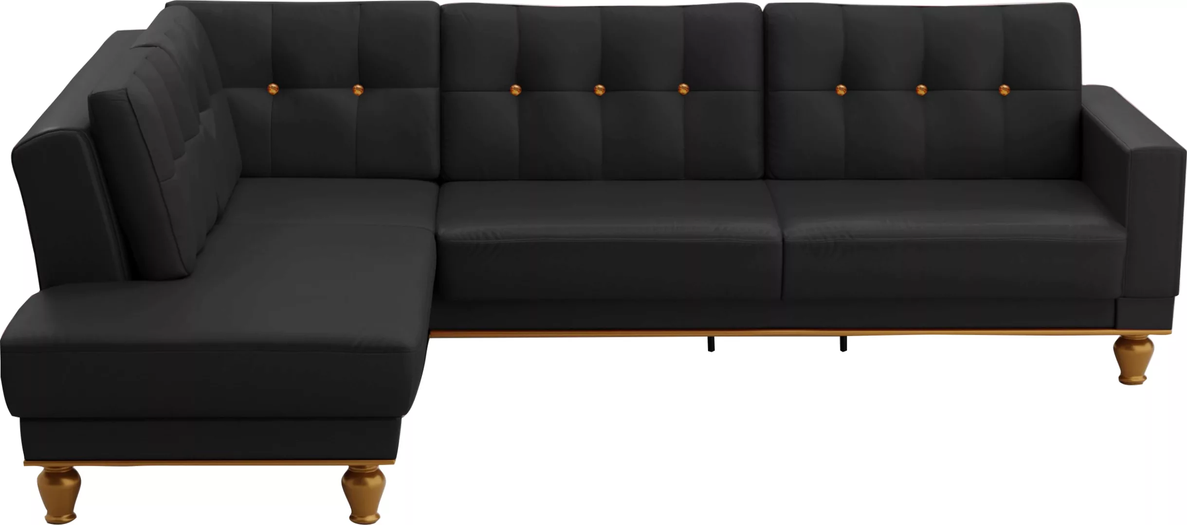 sit&more Ecksofa »Orient 5 V L-Form«, mit Strass-Stein, wahlweise mit Bettf günstig online kaufen