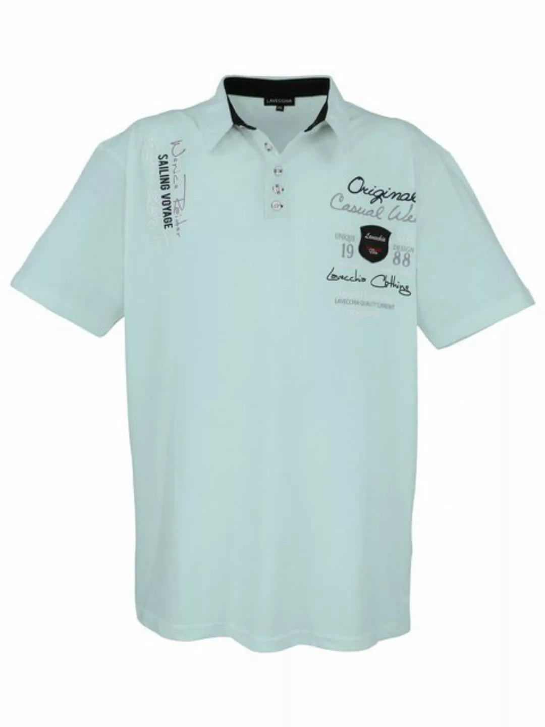 Lavecchia Poloshirt Lavecchia Herren Poloshirt LV-610 (Mint, 6XL) Herren Po günstig online kaufen