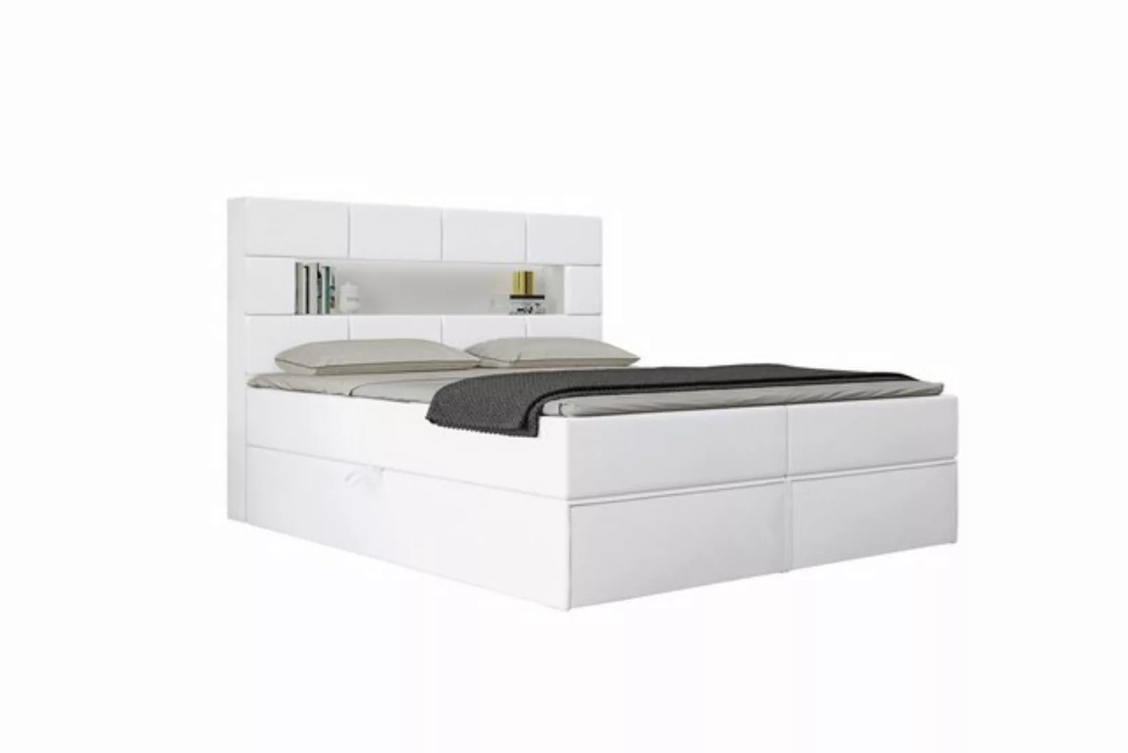 99rooms Boxspringbett Comfy (Schlafzimmerbett, Bett), LED-Beleuchtung günstig online kaufen