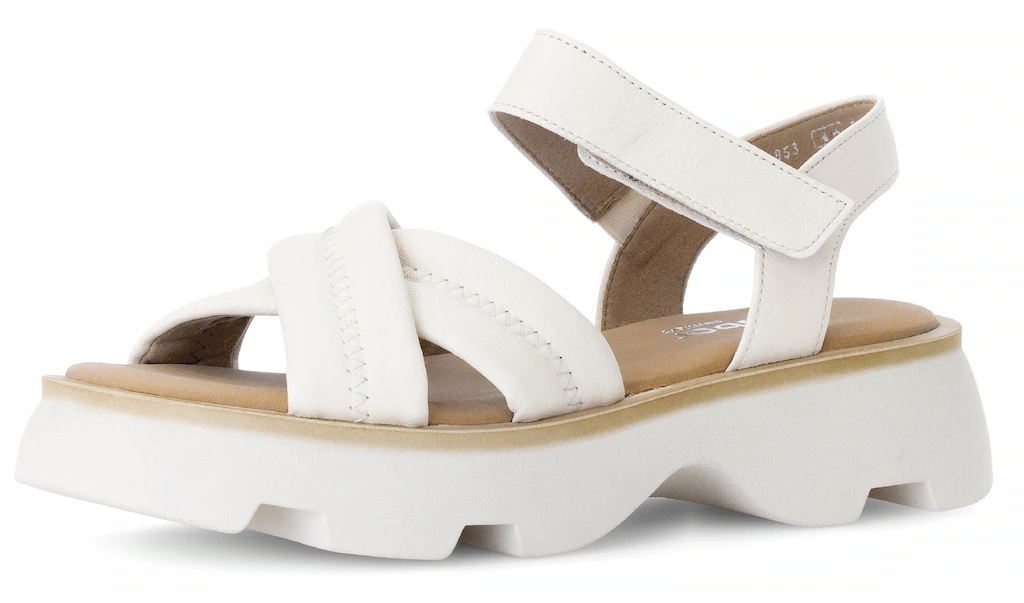 Gabor Sandalette, Plateau, Sommerschuh, Riemensandale mit Kreuzbandage, G-W günstig online kaufen