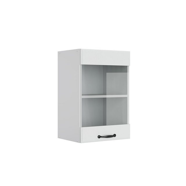 Vicco Glashängeschrank R-Line, Weiß Landhaus/Weiß, 40 cm günstig online kaufen