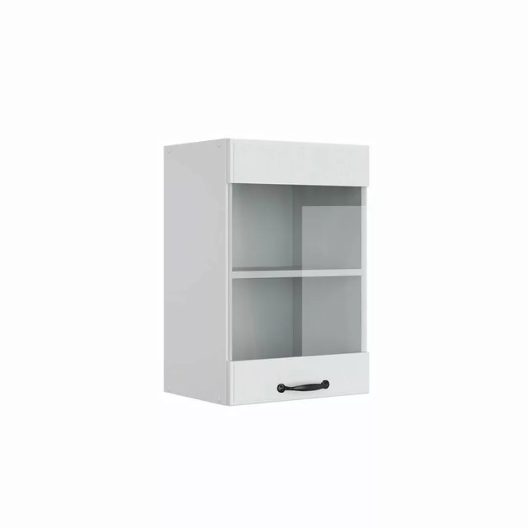 Vicco Glashängeschrank R-Line, Weiß Landhaus/Weiß, 40 cm günstig online kaufen