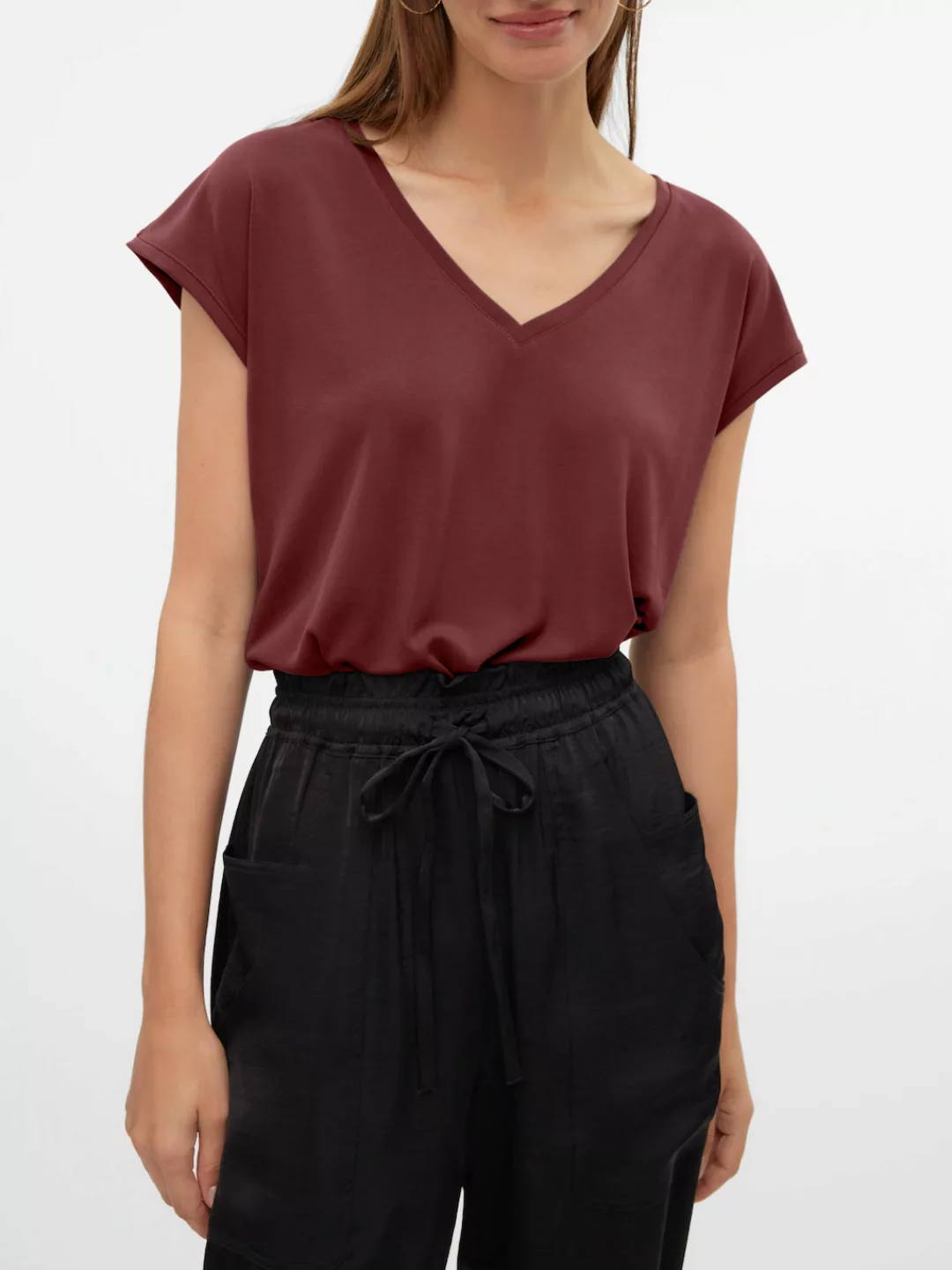 Vero Moda V-Shirt VMFILLI SS V-NECK TEE GA NOOS günstig online kaufen