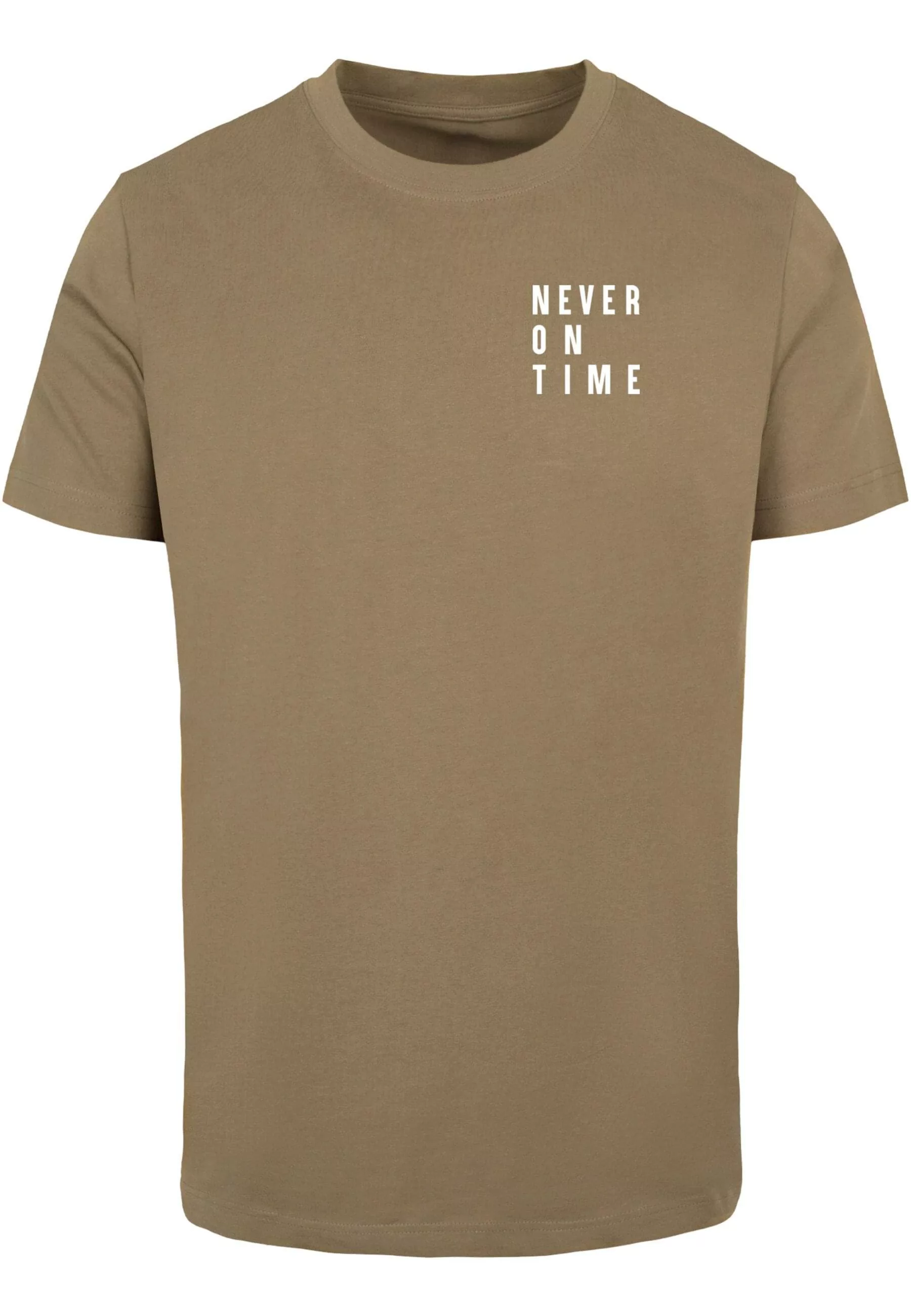 MisterTee Kurzarmshirt "MisterTee Damen Never On Time Tee" günstig online kaufen