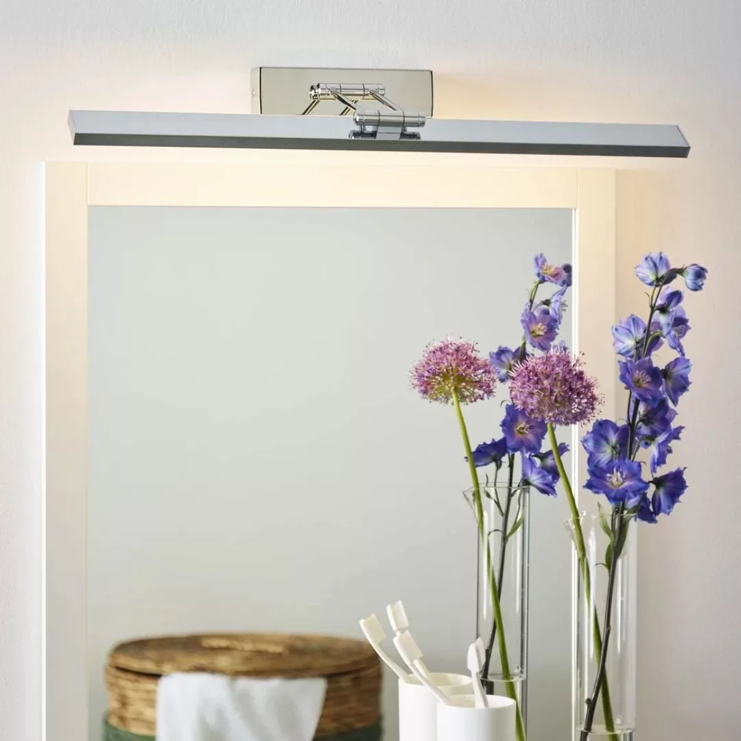 LED Badezimmer Wandleuchte Erwan aus Metall in chrom günstig online kaufen