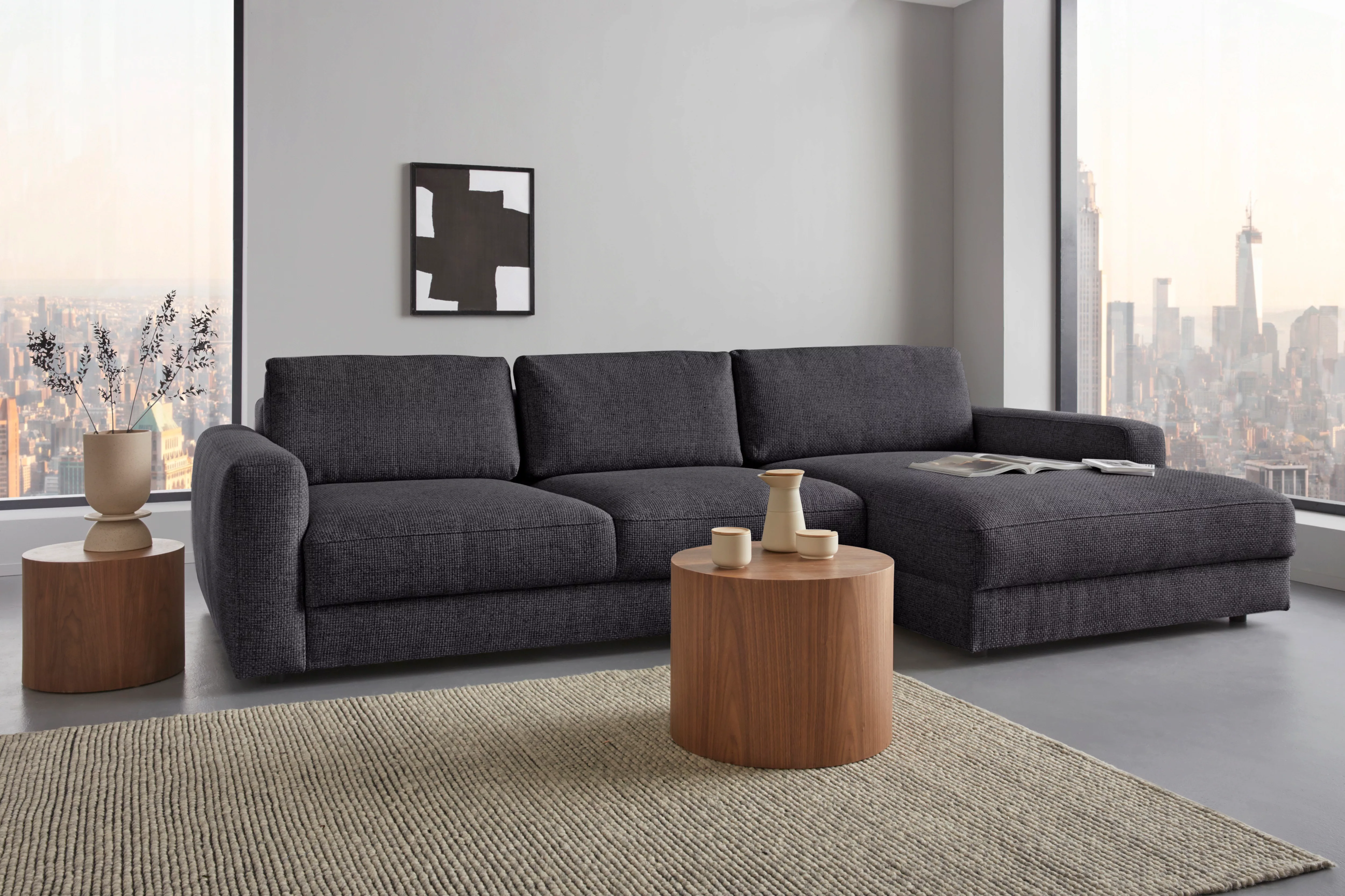 Places of Style Ecksofa "Bloomfield, elegant, viel Platz, Mega Couch, Breit günstig online kaufen