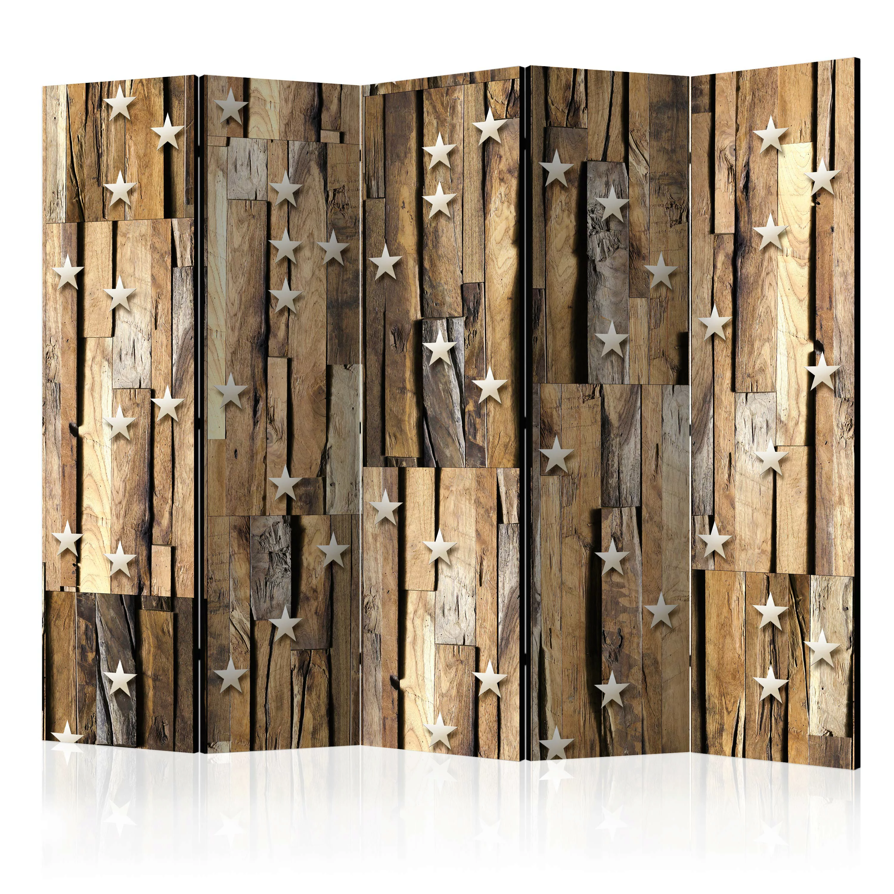 5-teiliges Paravent - Wooden Constellation Ii [room Dividers] günstig online kaufen