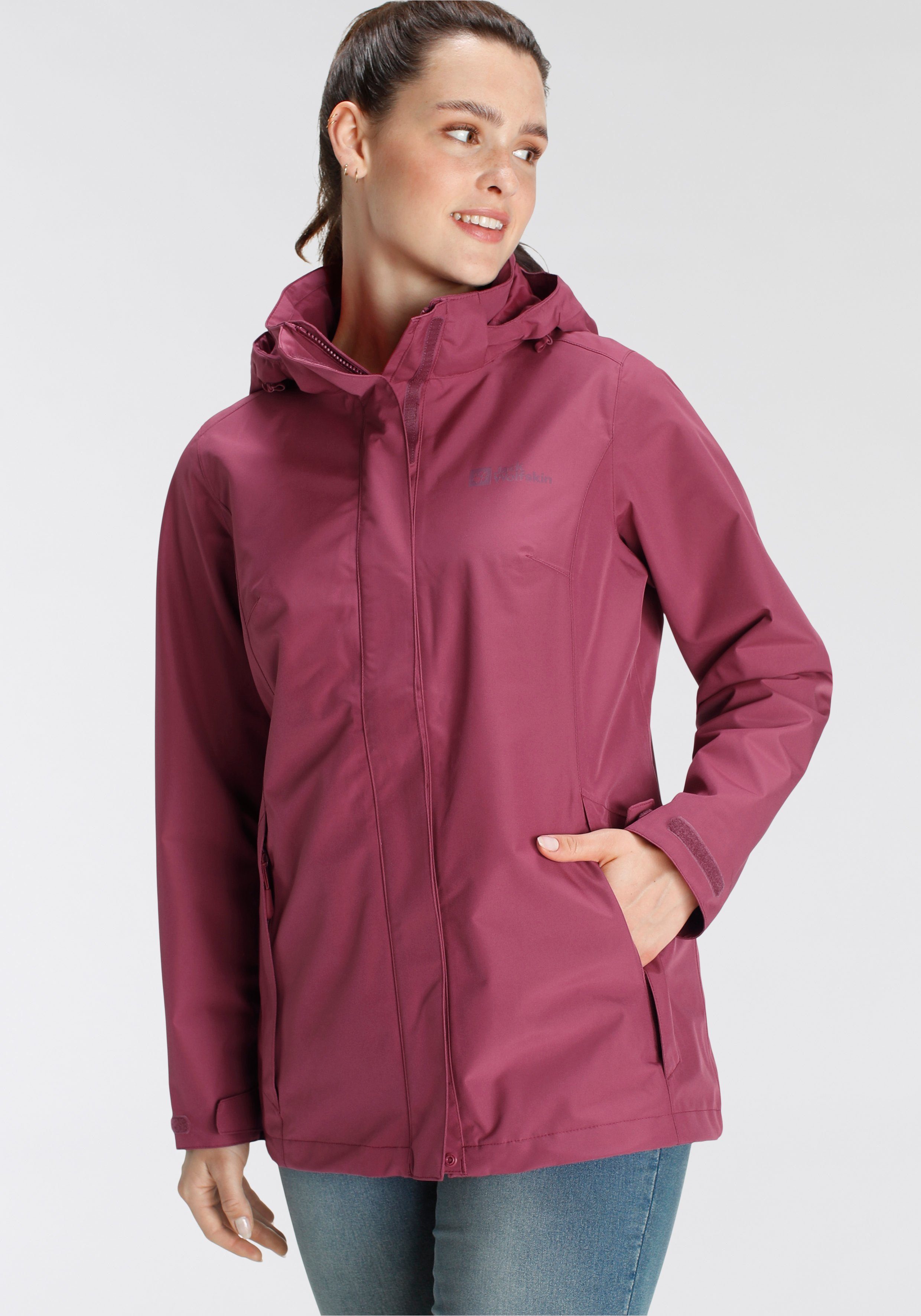 Jack Wolfskin Funktionsjacke "TOCORA JACKET WOMEN", mit Kapuze, Winddicht, günstig online kaufen