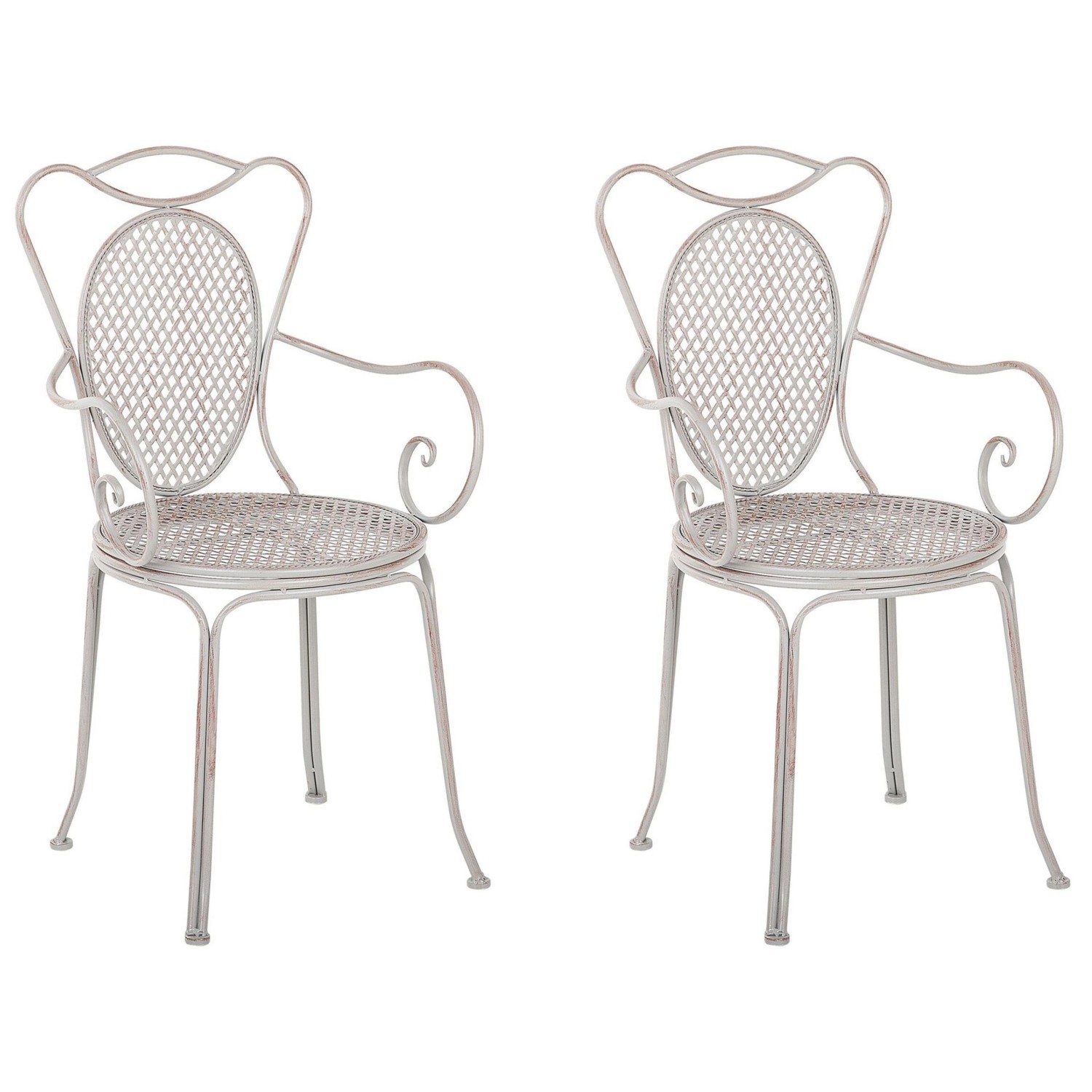 Beliani Gartenstuhl Grau 43x42x94 günstig online kaufen