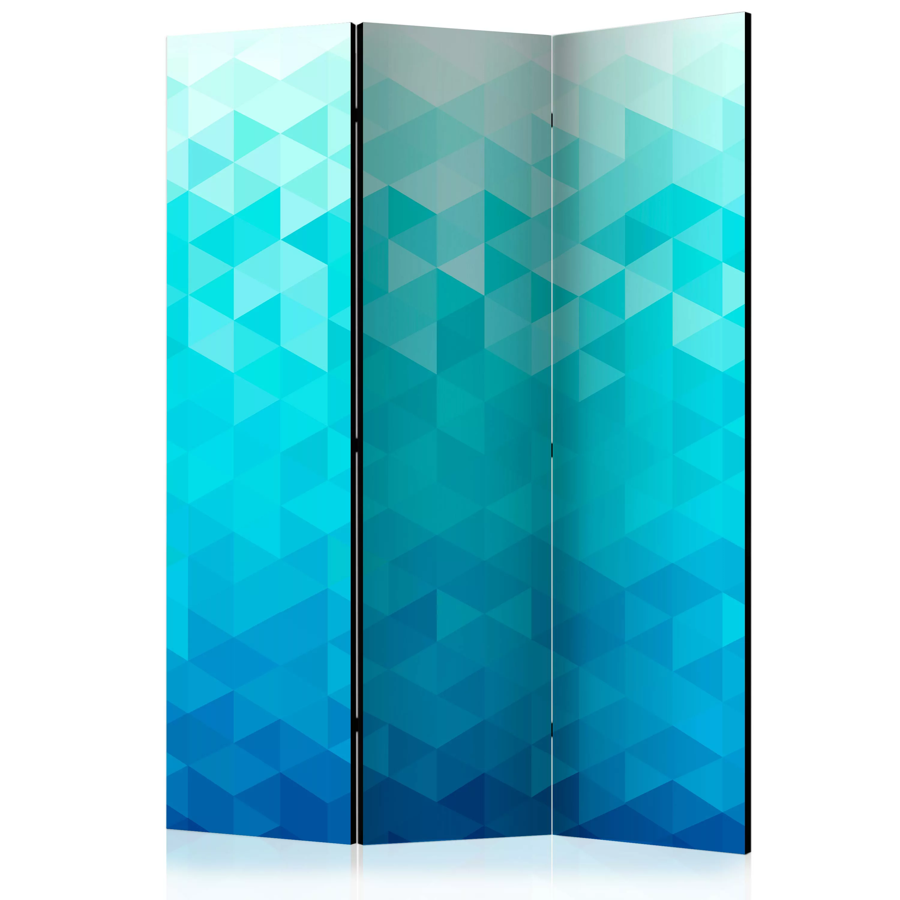 3-teiliges Paravent - Azure Pixel [room Dividers] günstig online kaufen