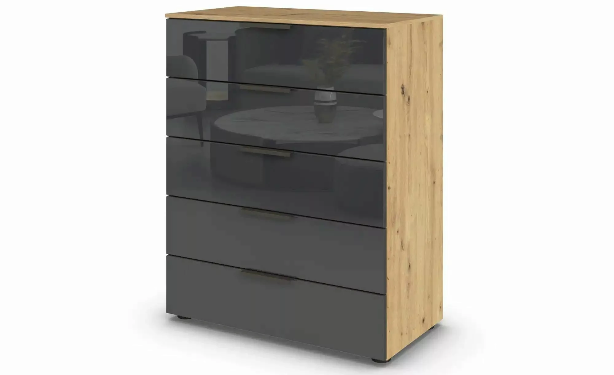 Kommode ¦ schwarz ¦ Maße (cm): B: 80 H: 100 Kommoden & Sideboards > Kommode günstig online kaufen