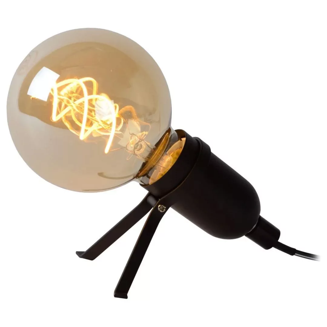 LED Tischleuchte Pukki in Schwarz E27 5W 260lm günstig online kaufen