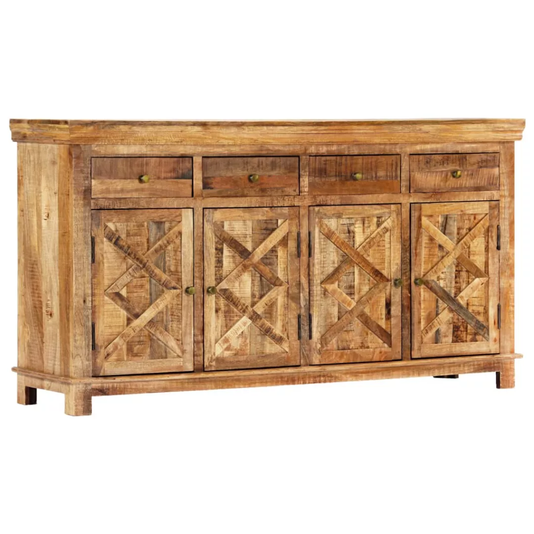 Sideboard Mit 4 Schubladen 160 X 40 X 85 Cm Massivholz Mango günstig online kaufen