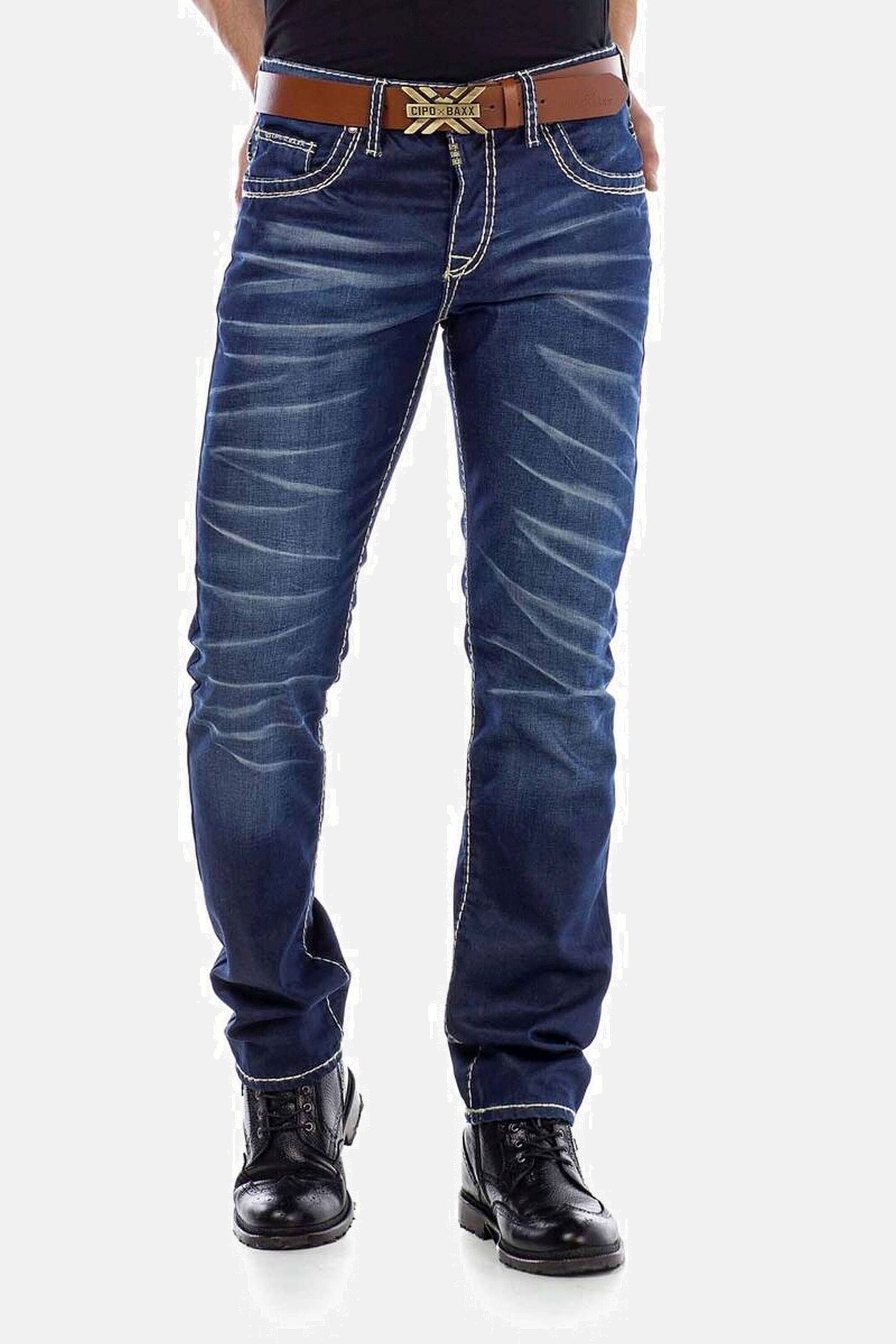 Cipo & Baxx Slim-fit-Jeans "Jeans", mit scharfen Waschdetails, CD-471 günstig online kaufen