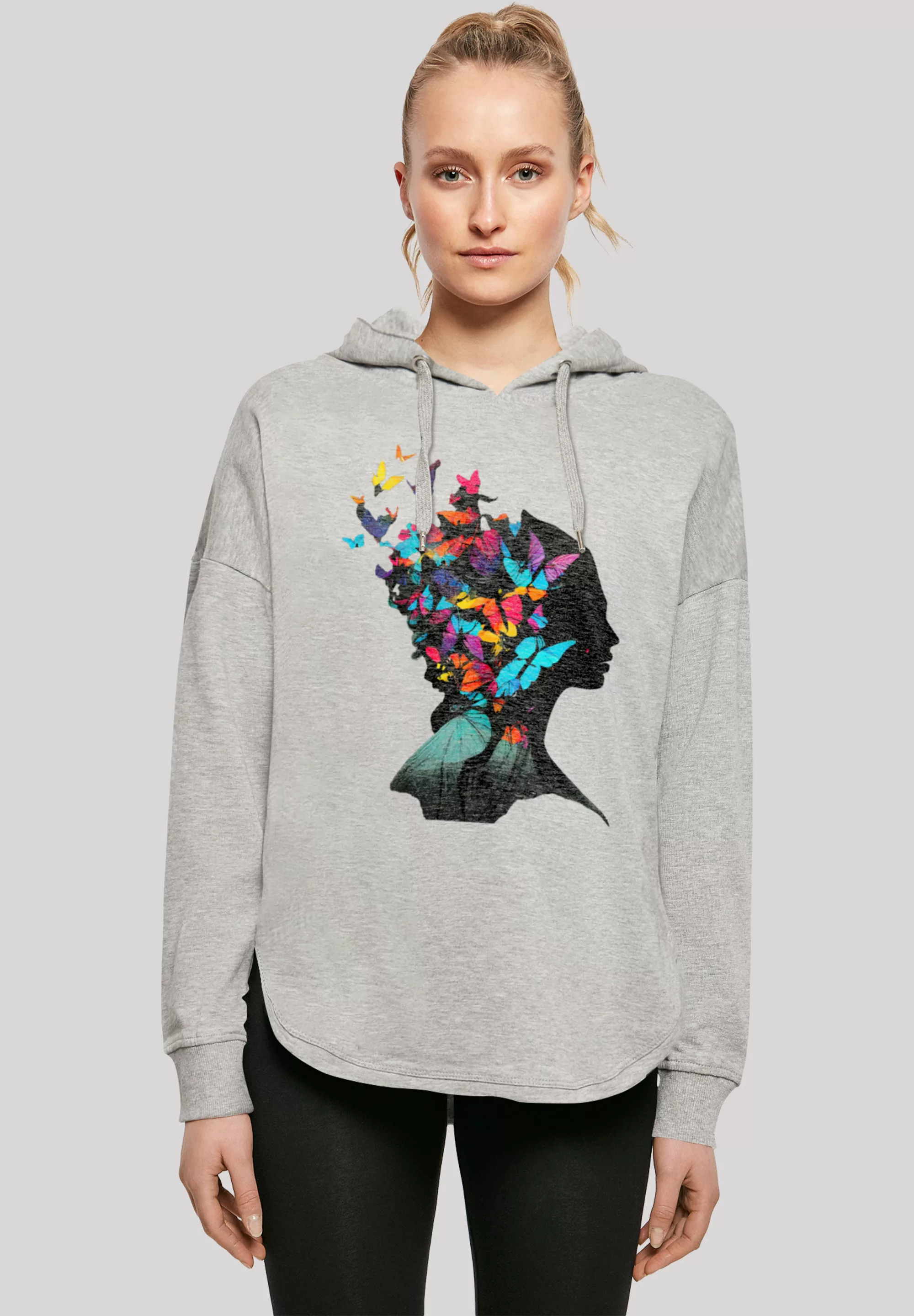 F4NT4STIC Kapuzenpullover "Schmetterling Silhouette OVERSIZE HOODIE", Print günstig online kaufen