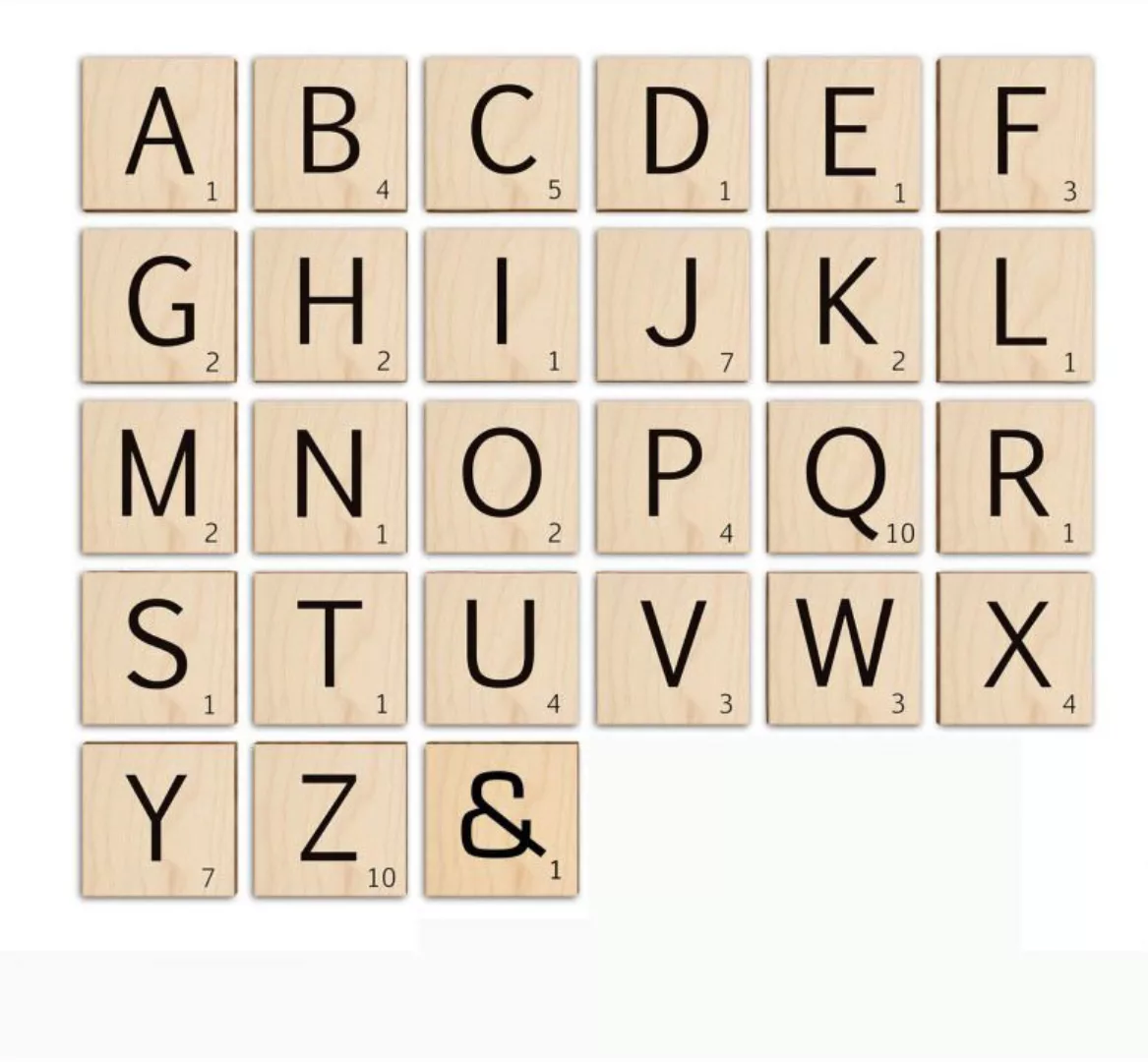 Wall-Art Holzbild "Scrabble Deko Buchstaben 15cm", R, (1 St., Dekorativer K günstig online kaufen