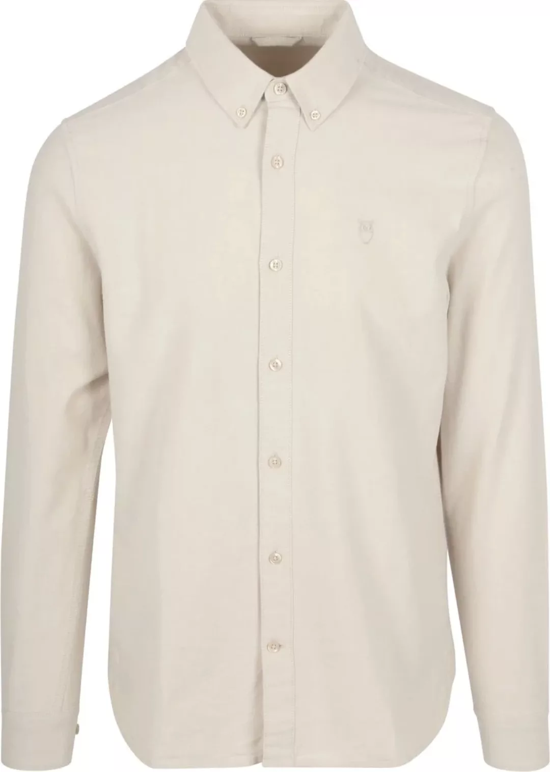 WissenBaumwolle Apparel Hemd Oxford Beige - Größe M günstig online kaufen