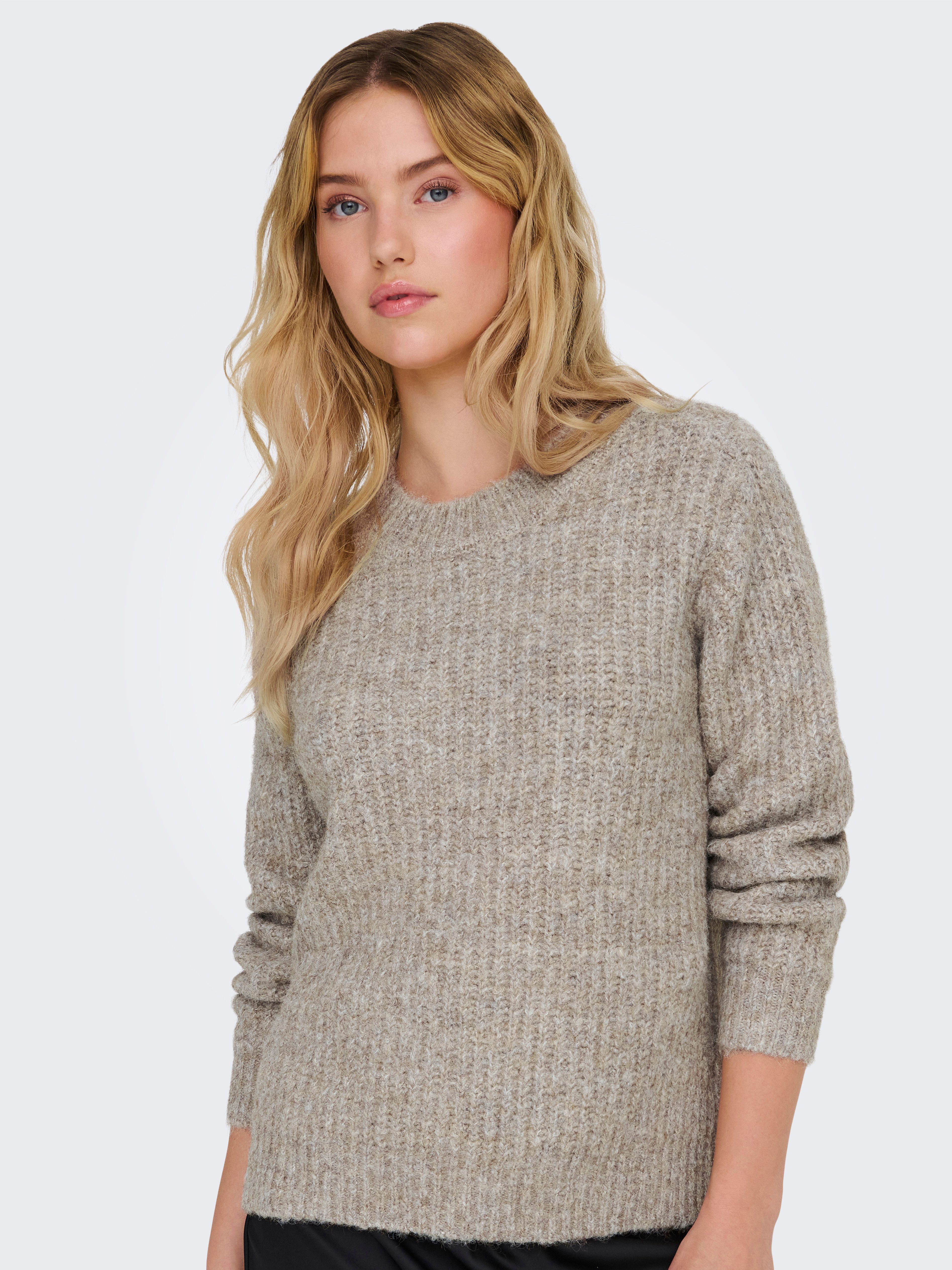 ONLY Rundhalspullover ONLMAGGIE LIFE LS RIB günstig online kaufen