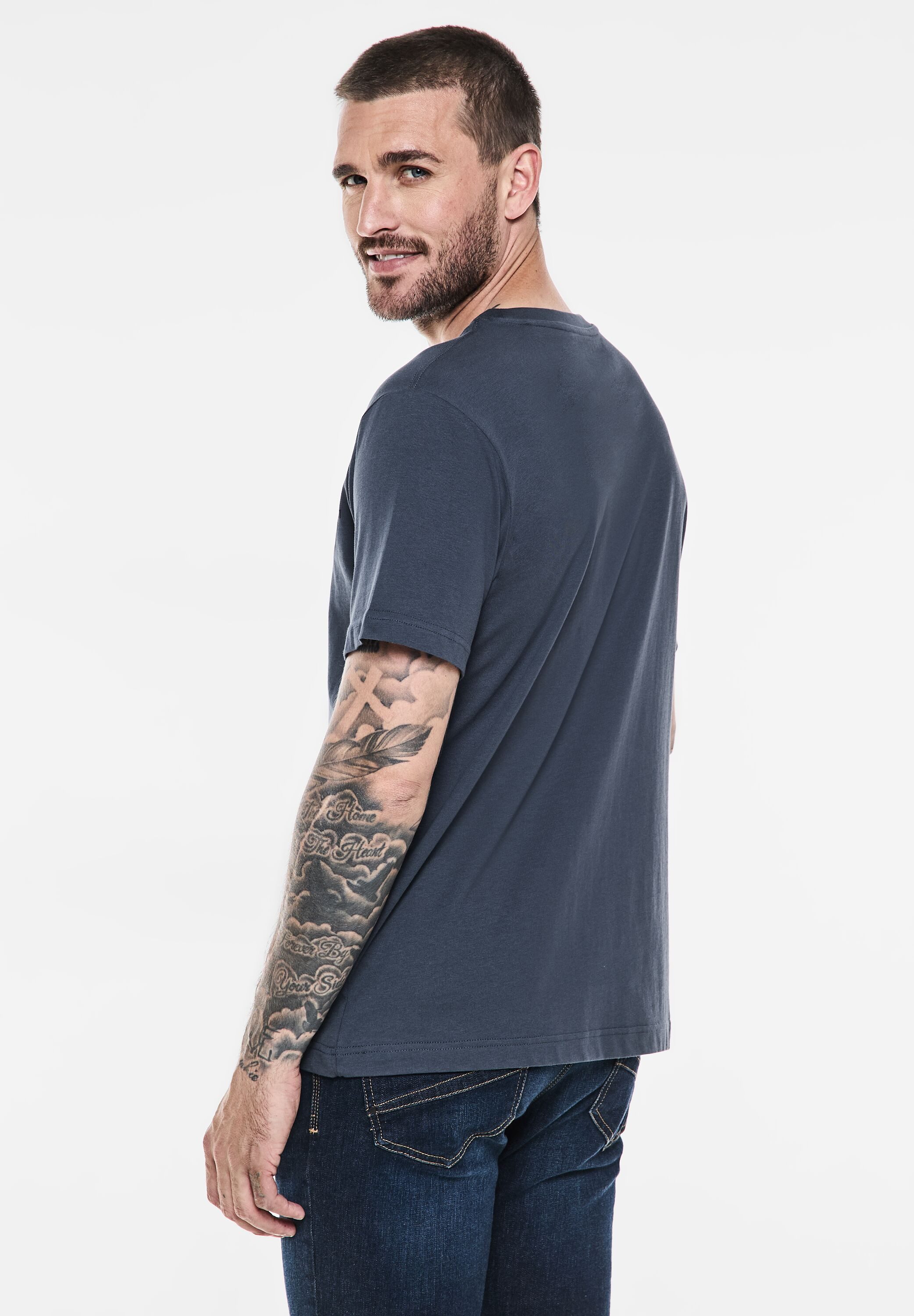 STREET ONE MEN T-Shirt aus reiner günstig online kaufen