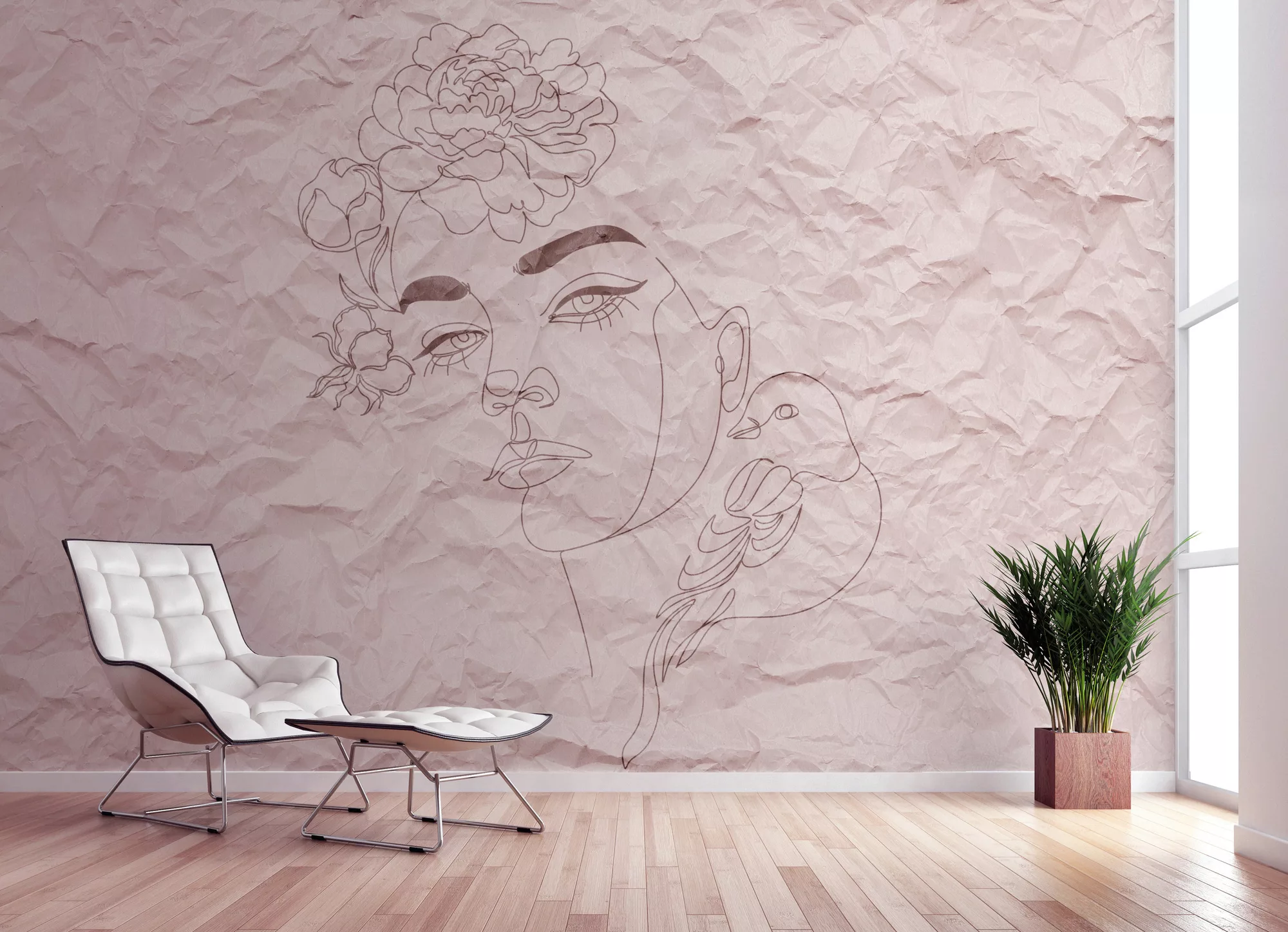 living walls Fototapete »ARTist Paper Face«, Vlies, Wand, Schräge günstig online kaufen