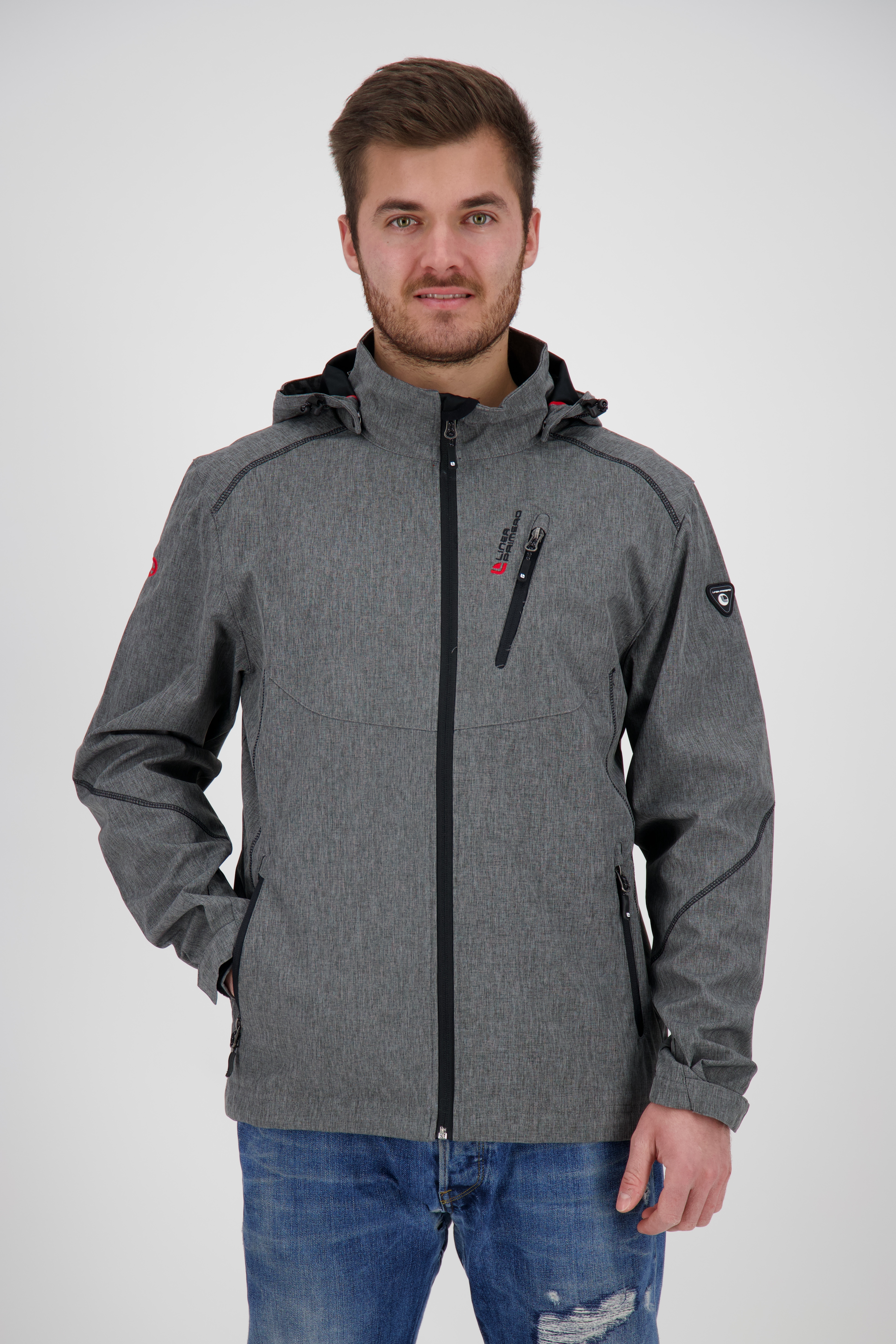 DEPROC Active Softshelljacke "GAROU PEAK MEN", in edler Melange-Optik günstig online kaufen