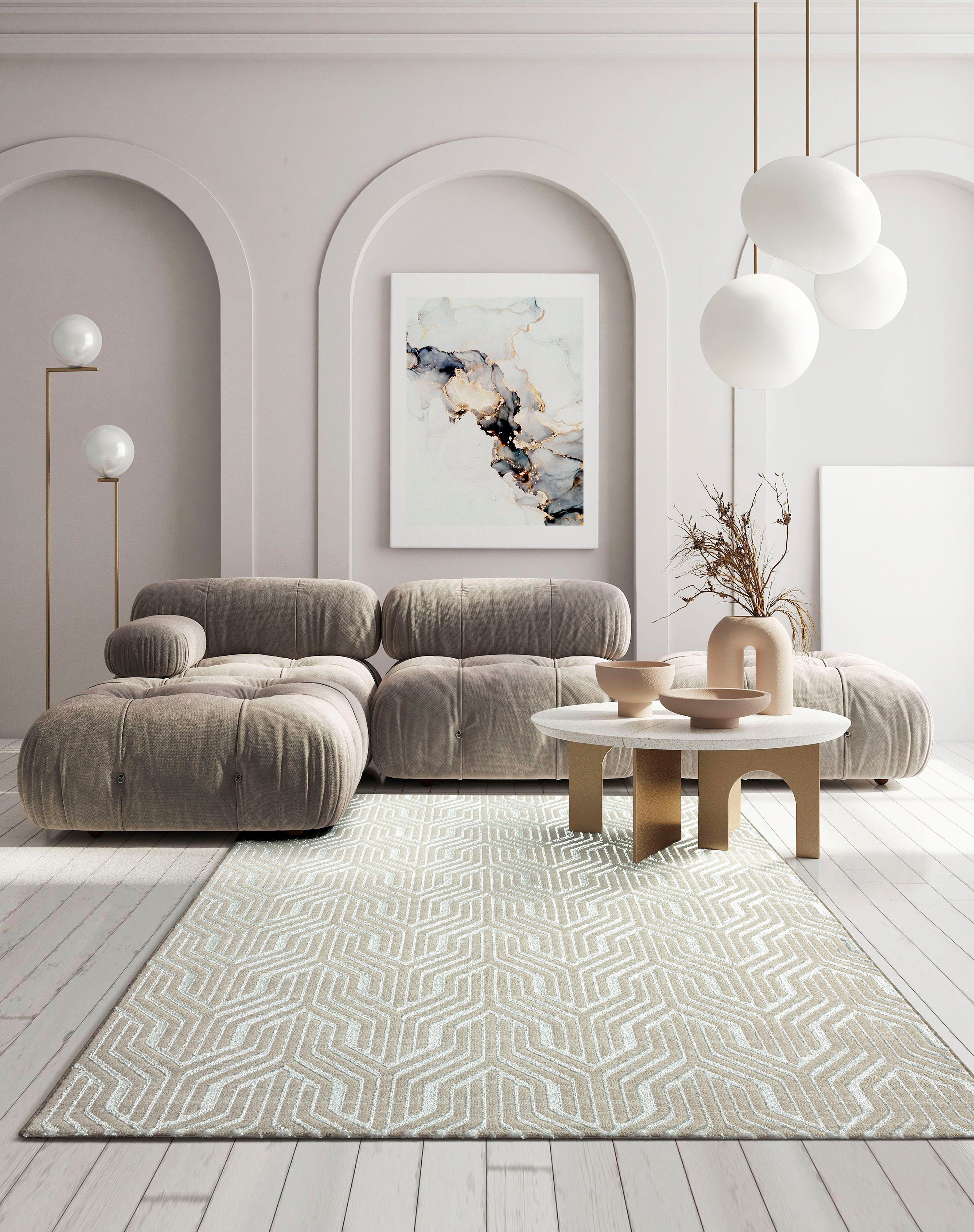 merinos Teppich »Creation 50057«, rechteckig, 10 mm Höhe, elegant, glänzend günstig online kaufen