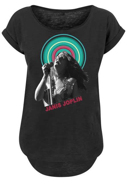 F4NT4STIC T-Shirt Long Cut T-Shirt 'Janis Joplin Halo Photo' Damen,Premium günstig online kaufen