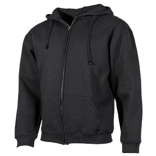 MFH Kapuzensweatshirt Kapuzen Sweatshirtjacke, PC, 340g/m², schwarz günstig online kaufen