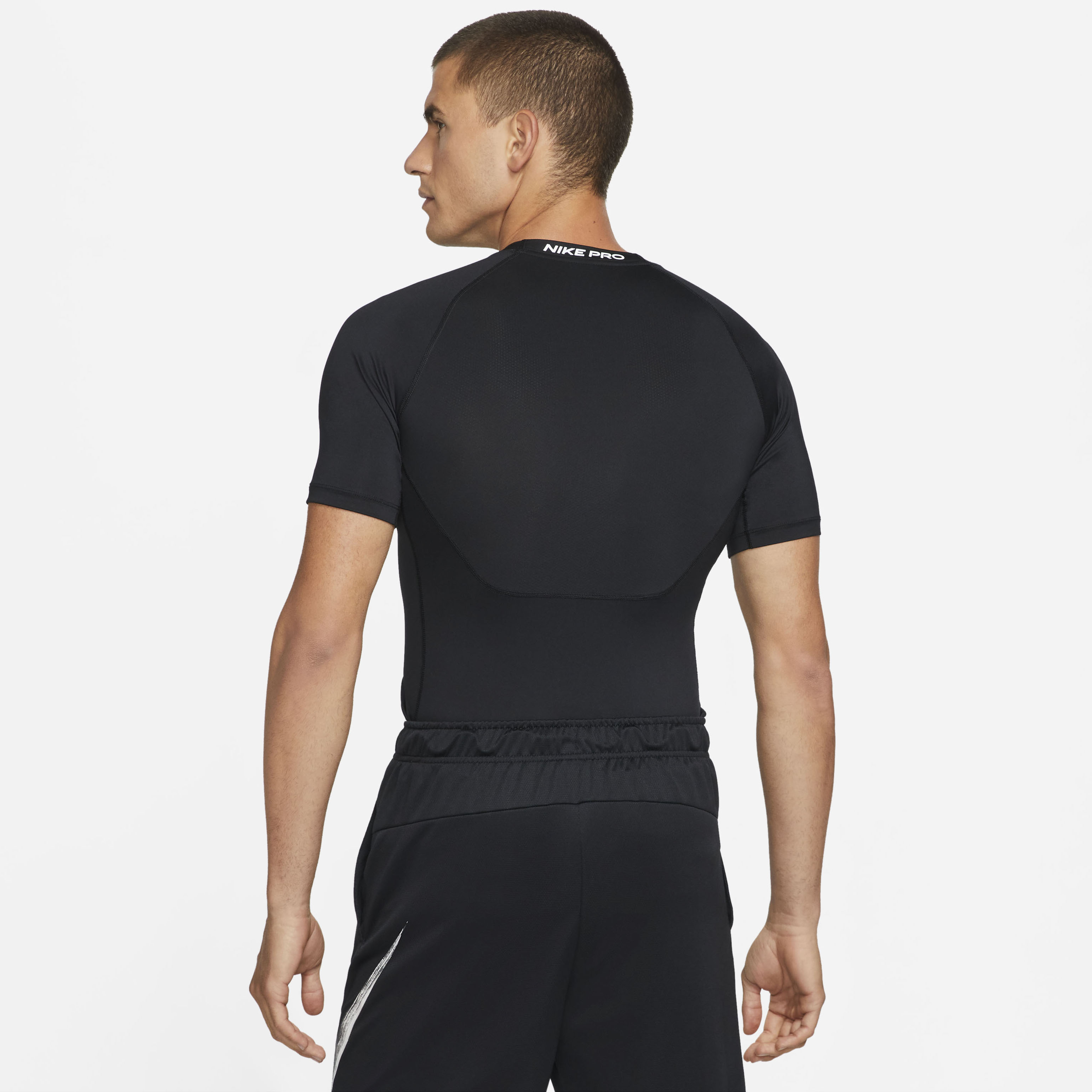 Nike Pro Dri Fit Kurzarm T-shirt 2XL Black / White günstig online kaufen