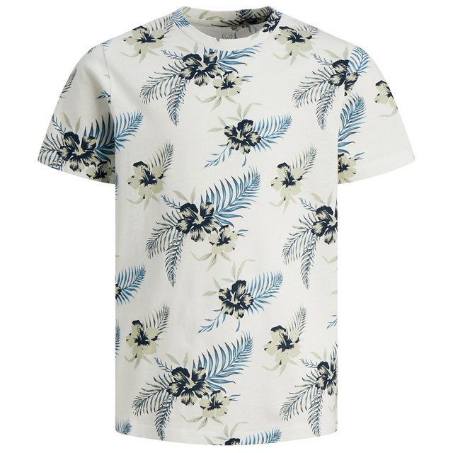 Jack & Jones Rundhalsshirt Große Größen Herren T-Shirt Floralprint offwhite günstig online kaufen