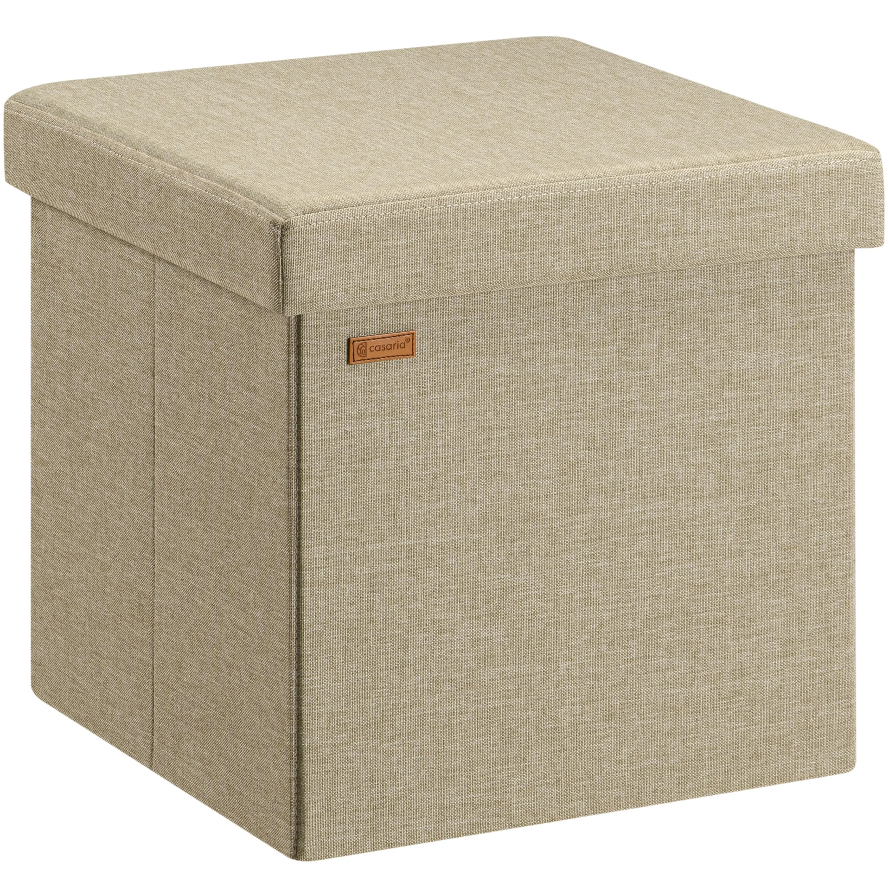 Sitzhocker Beige 40x40x40cm faltbar günstig online kaufen