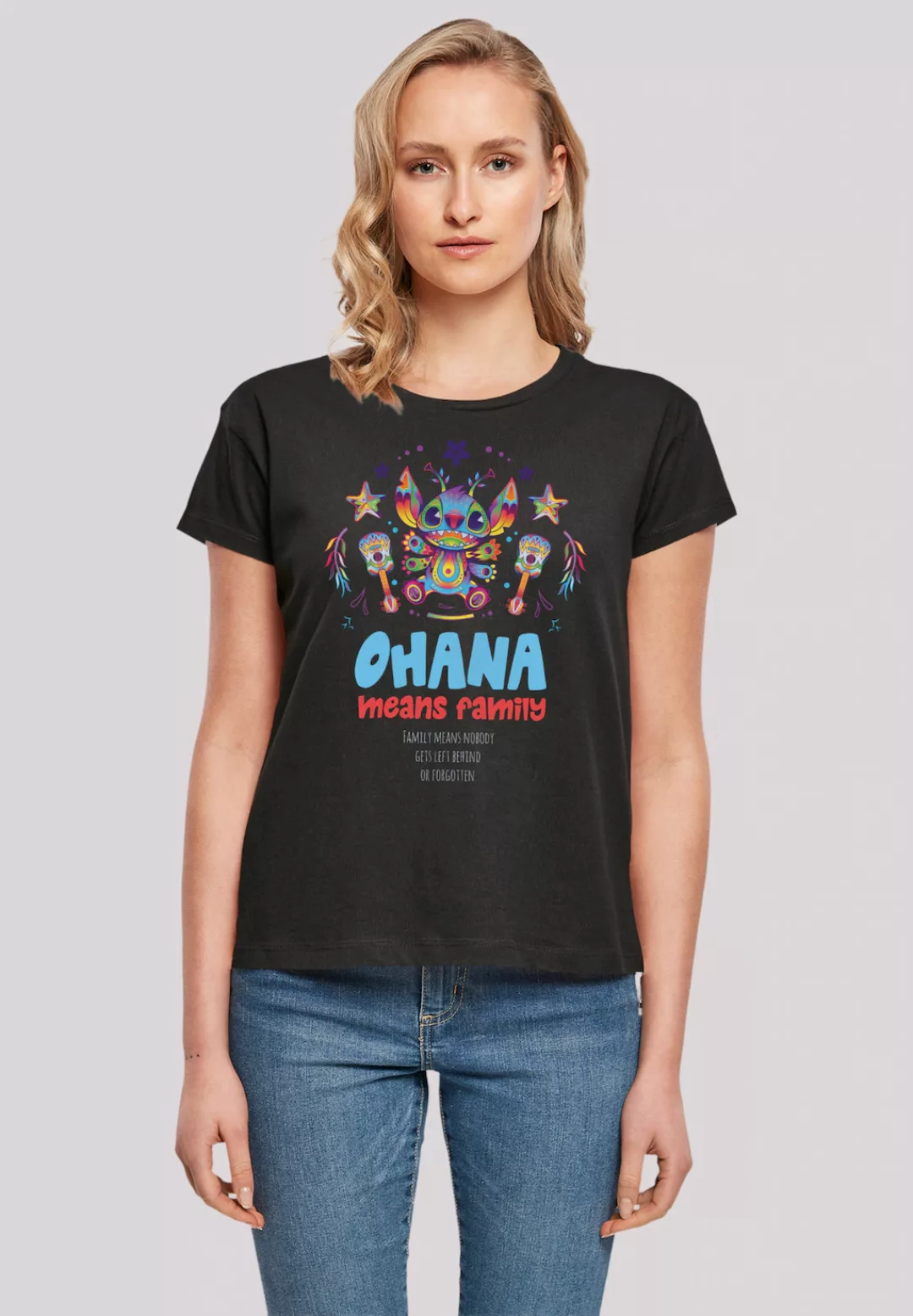 F4NT4STIC T-Shirt "Disney Lilo & Stitch Ohana Mexico", Premium Qualität günstig online kaufen