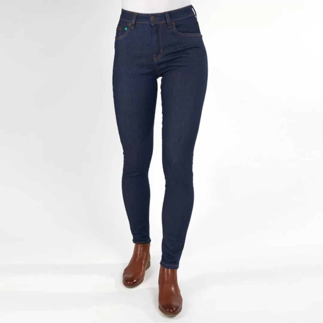 Röhrenjeans Skinny High Navy, Eng Und Elastisch Mit Hohem Bund, Dunkelblau günstig online kaufen