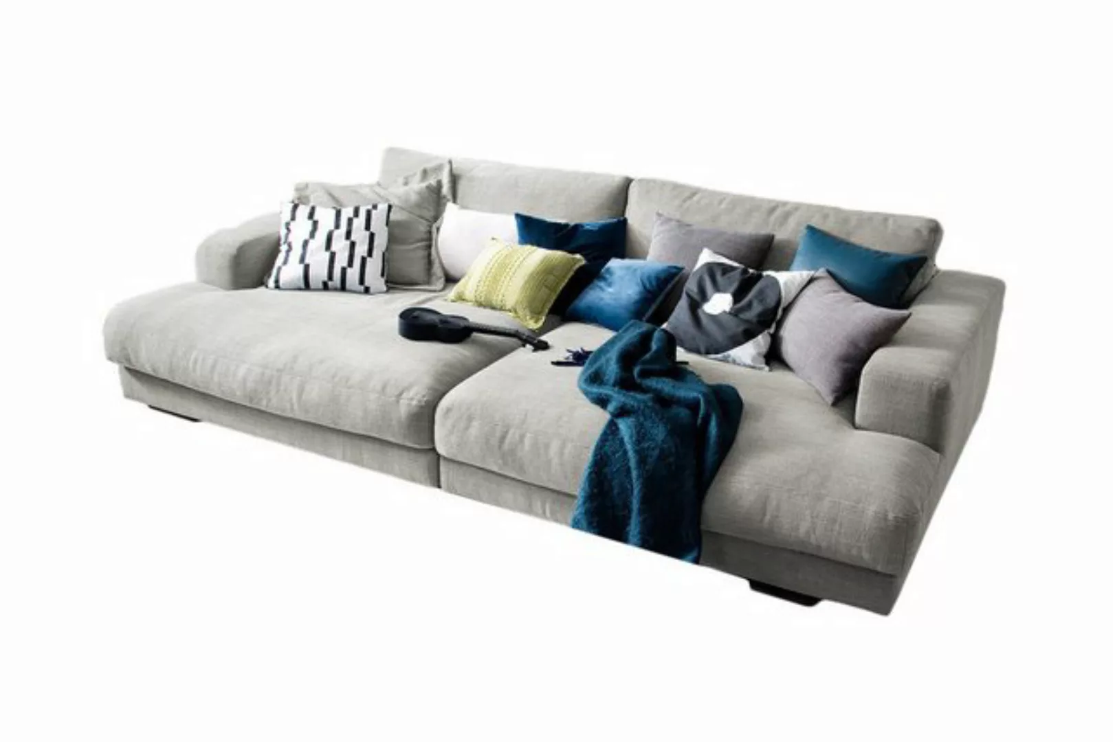 KAWOLA Big-Sofa MADELINE, Stoff od. Cord, versch. Tiefen und versch. Farben günstig online kaufen