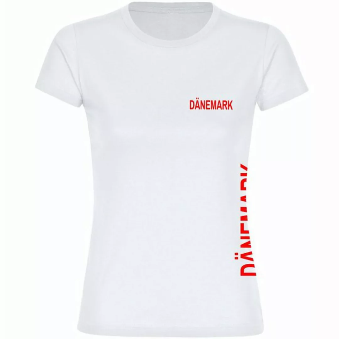 multifanshop T-Shirt Damen Dänemark - Brust & Seite - Frauen günstig online kaufen