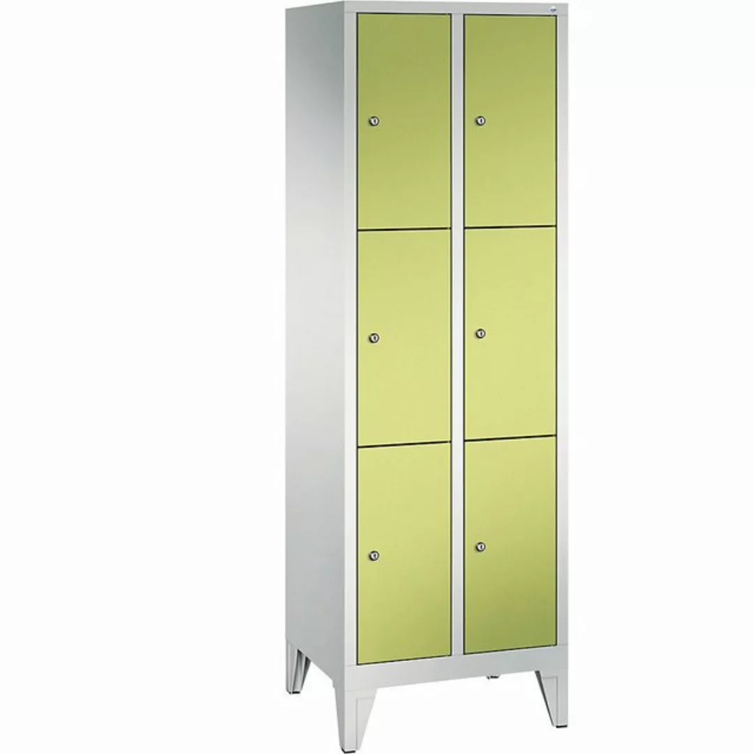 C+P Garderobenschrank Breite: 610 mm x Tiefe: 500 mm x Höhe: 1850 mm lichtg günstig online kaufen