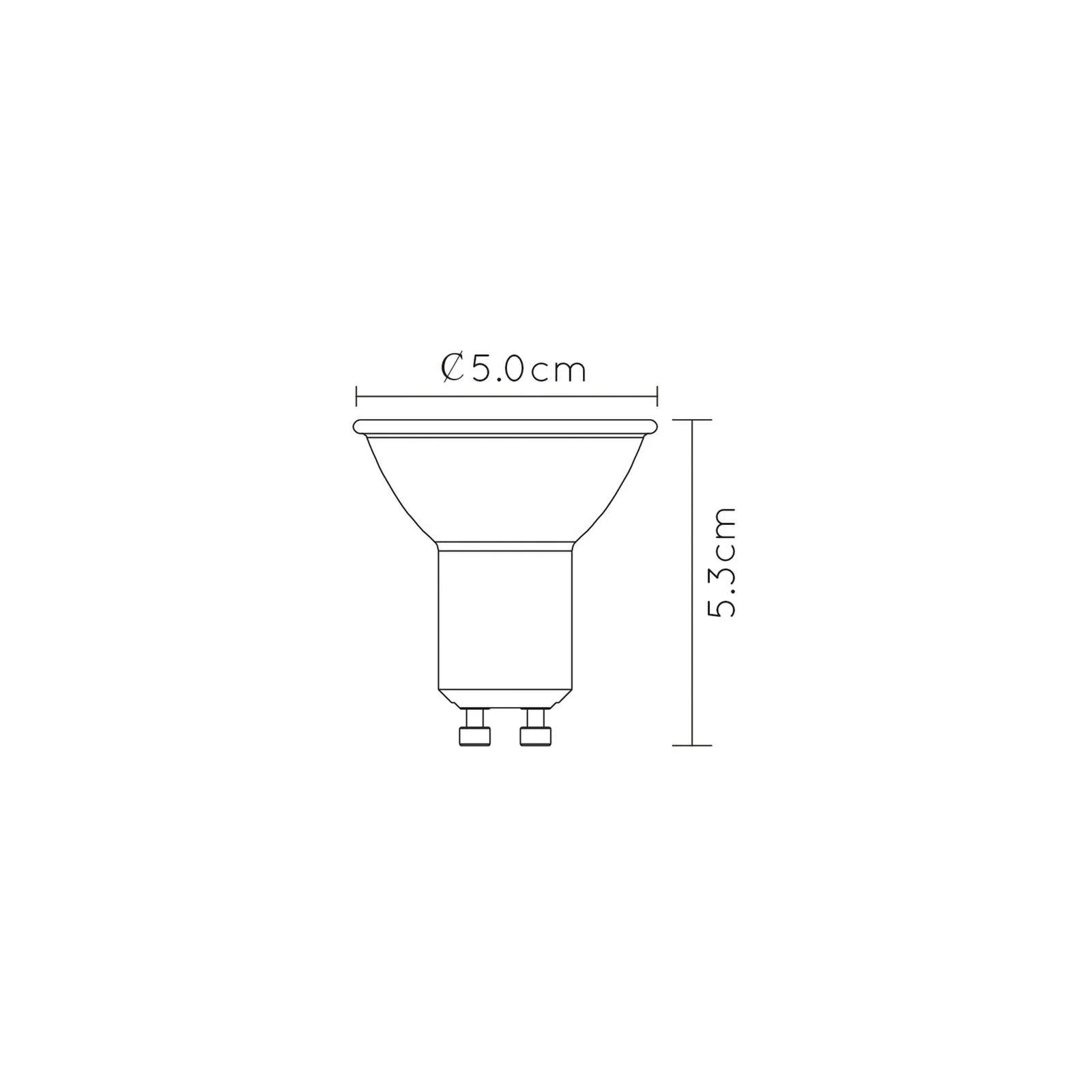 LED Leuchtmittel GU10 Reflektor - PAR16 in Weiß 5W 320lm 2200-3000K 1er-Pac günstig online kaufen