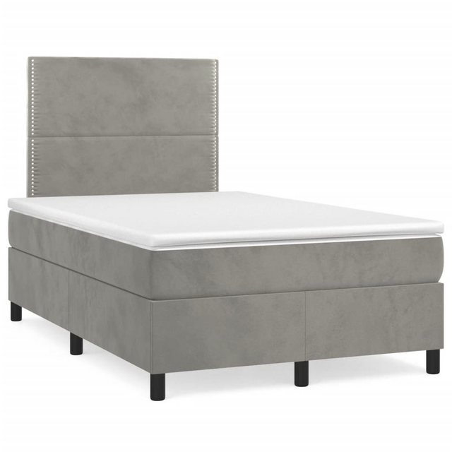 vidaXL Boxspringbett Bett Boxspringbett mit Matratze komplett Samt (120 x 2 günstig online kaufen