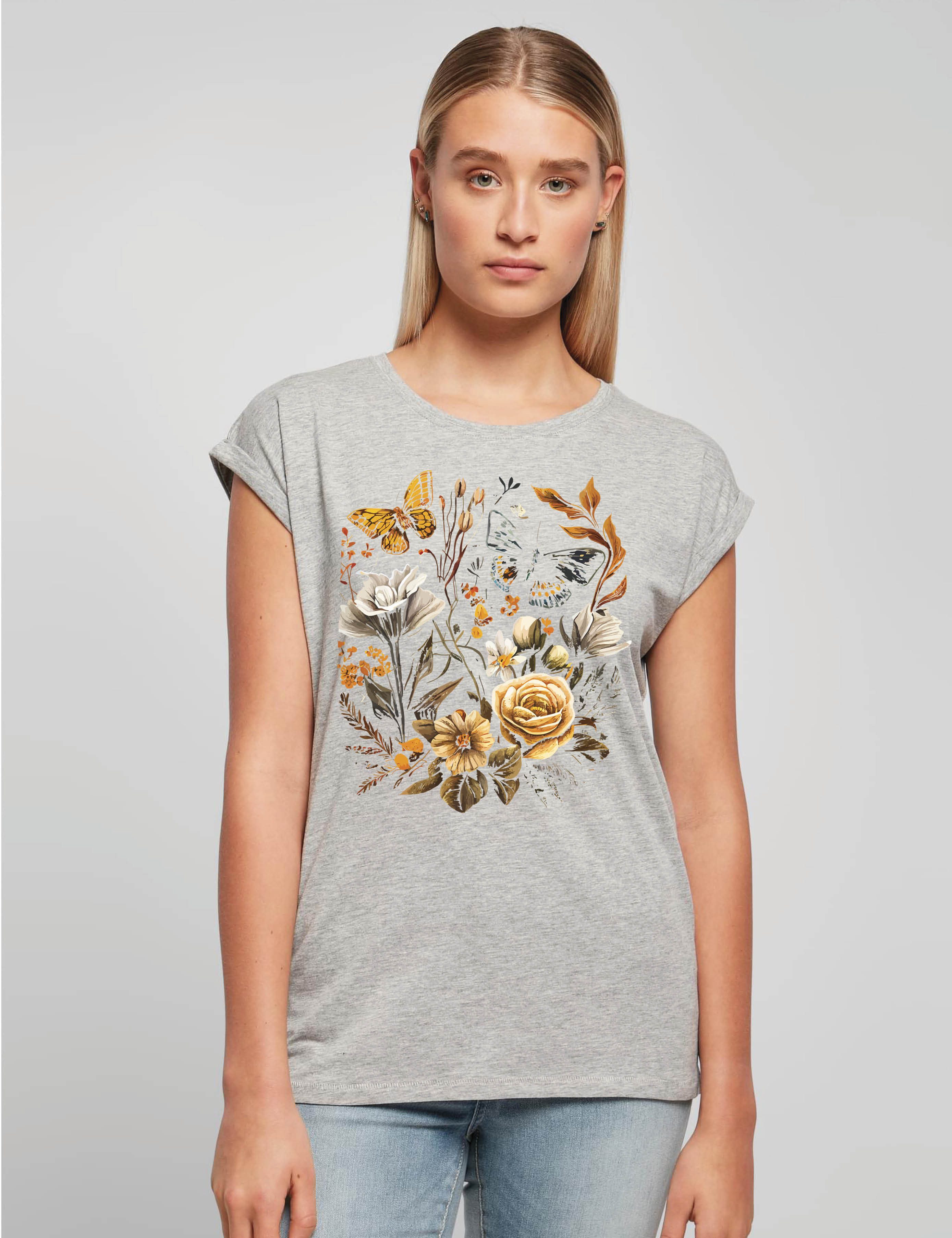 Youth Designz Print-Shirt "Flowers Botanic" Damen günstig online kaufen
