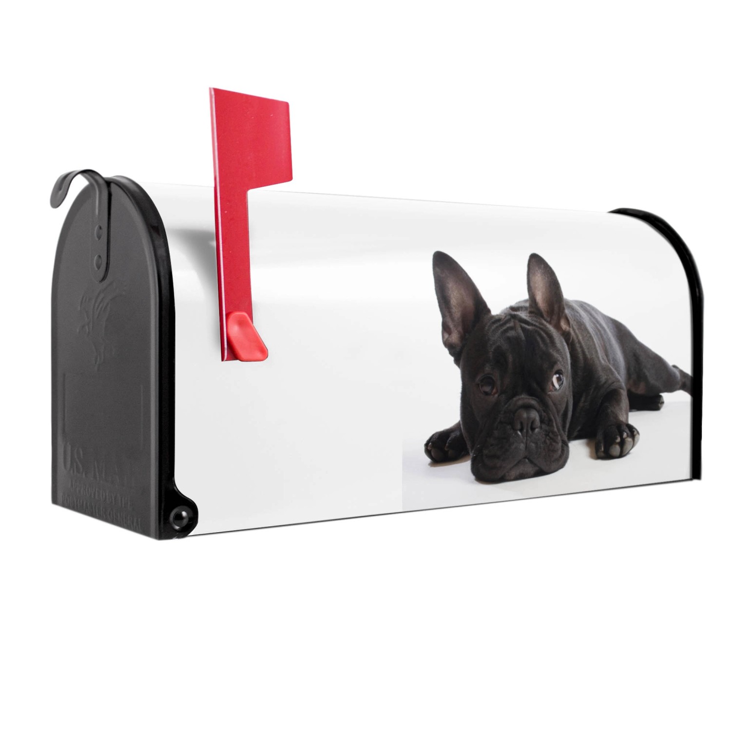 Banjado Amerikanischer Briefkasten Schwarz 48x22x16cm US Mailbox Letterbox günstig online kaufen