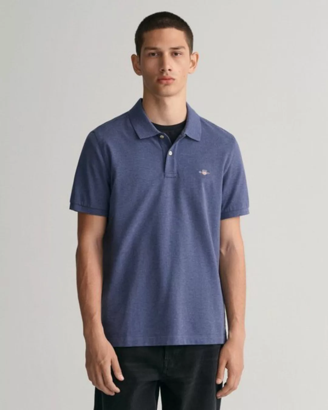 Gant Poloshirt REG SHIELD SS PIQUE POLO mit Logo und Flachstrickkragen 100% günstig online kaufen