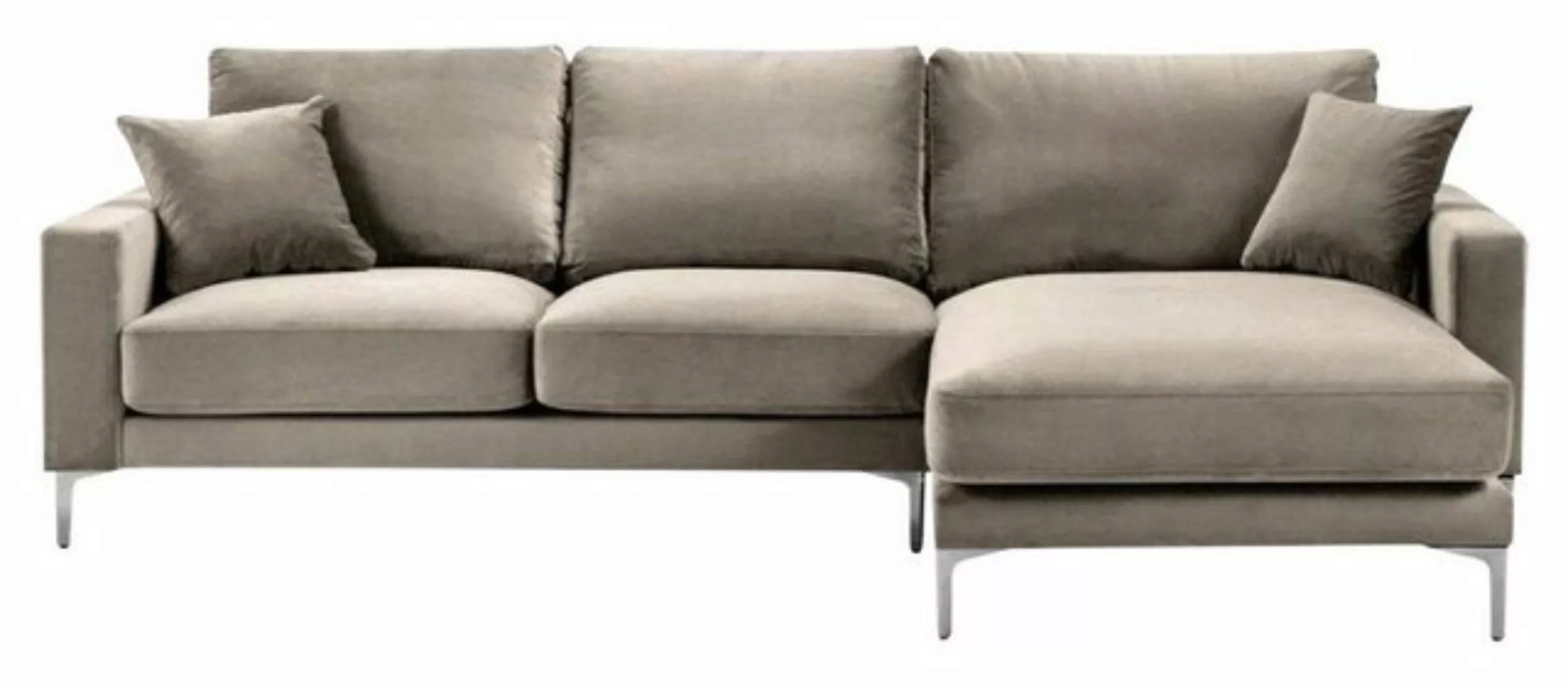 JVmoebel Ecksofa, Beige Ecksofa Stoff Wohnzimmer Design Couchen Polster Sof günstig online kaufen