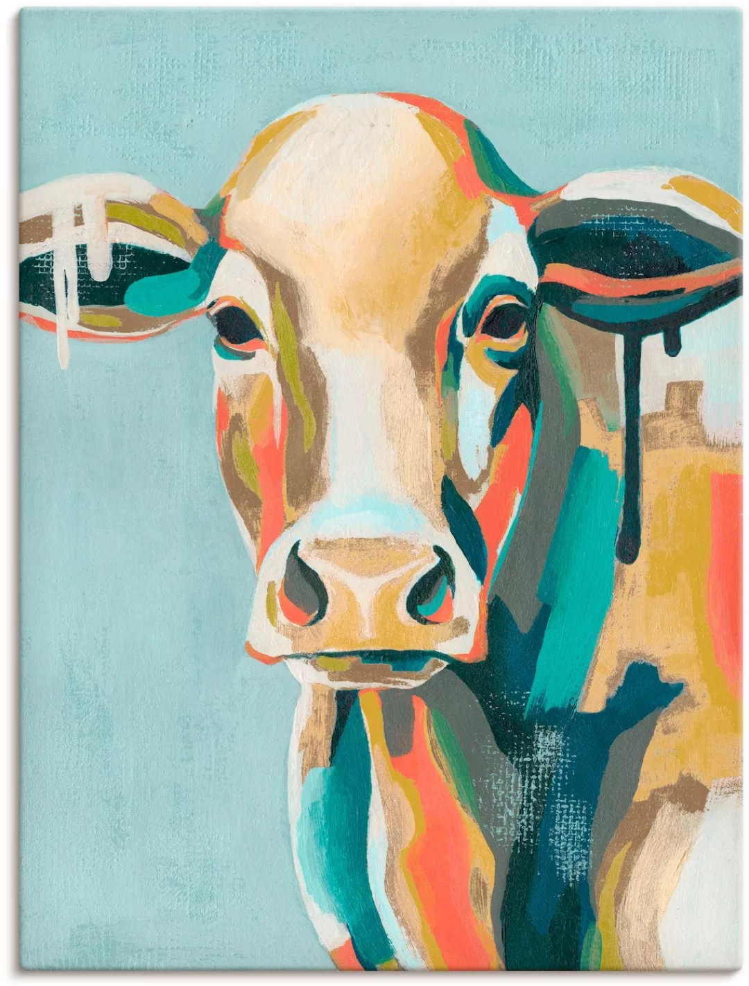 Artland Wandbild "Bunte Kühe I", Haustiere, (1 St.) günstig online kaufen