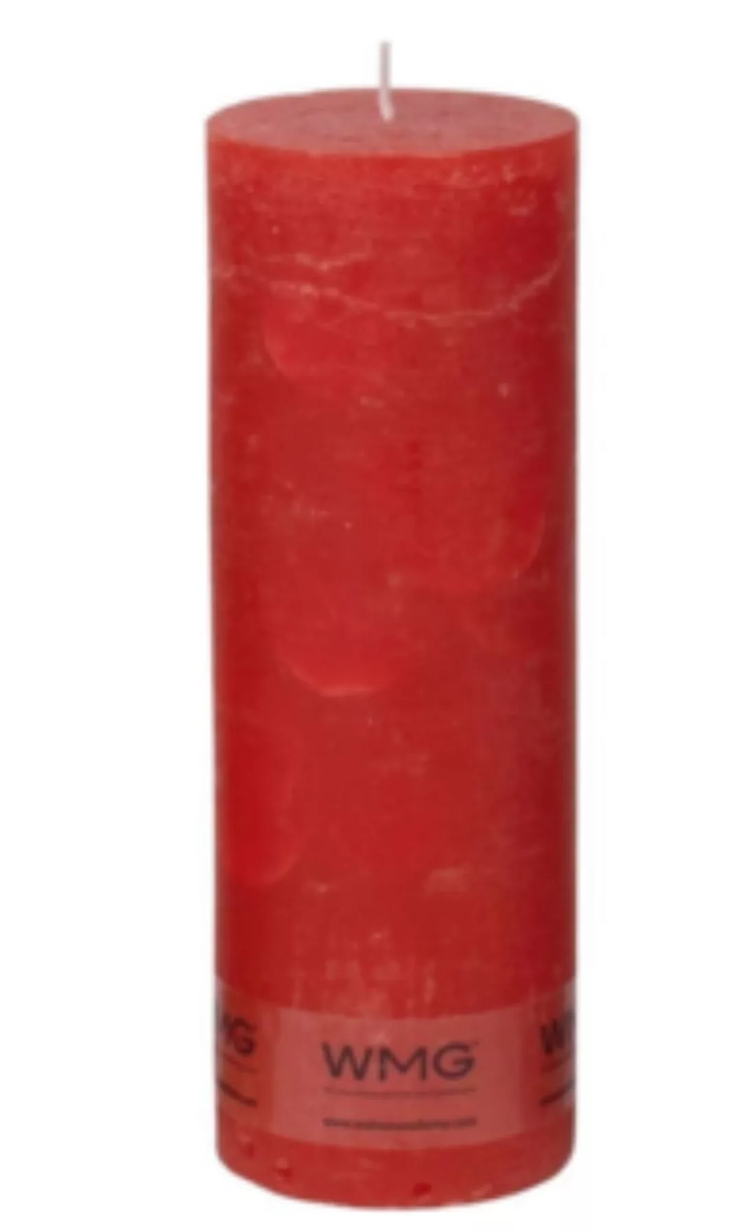 Stumpenkerze Rustikal 15 x 10 rot günstig online kaufen