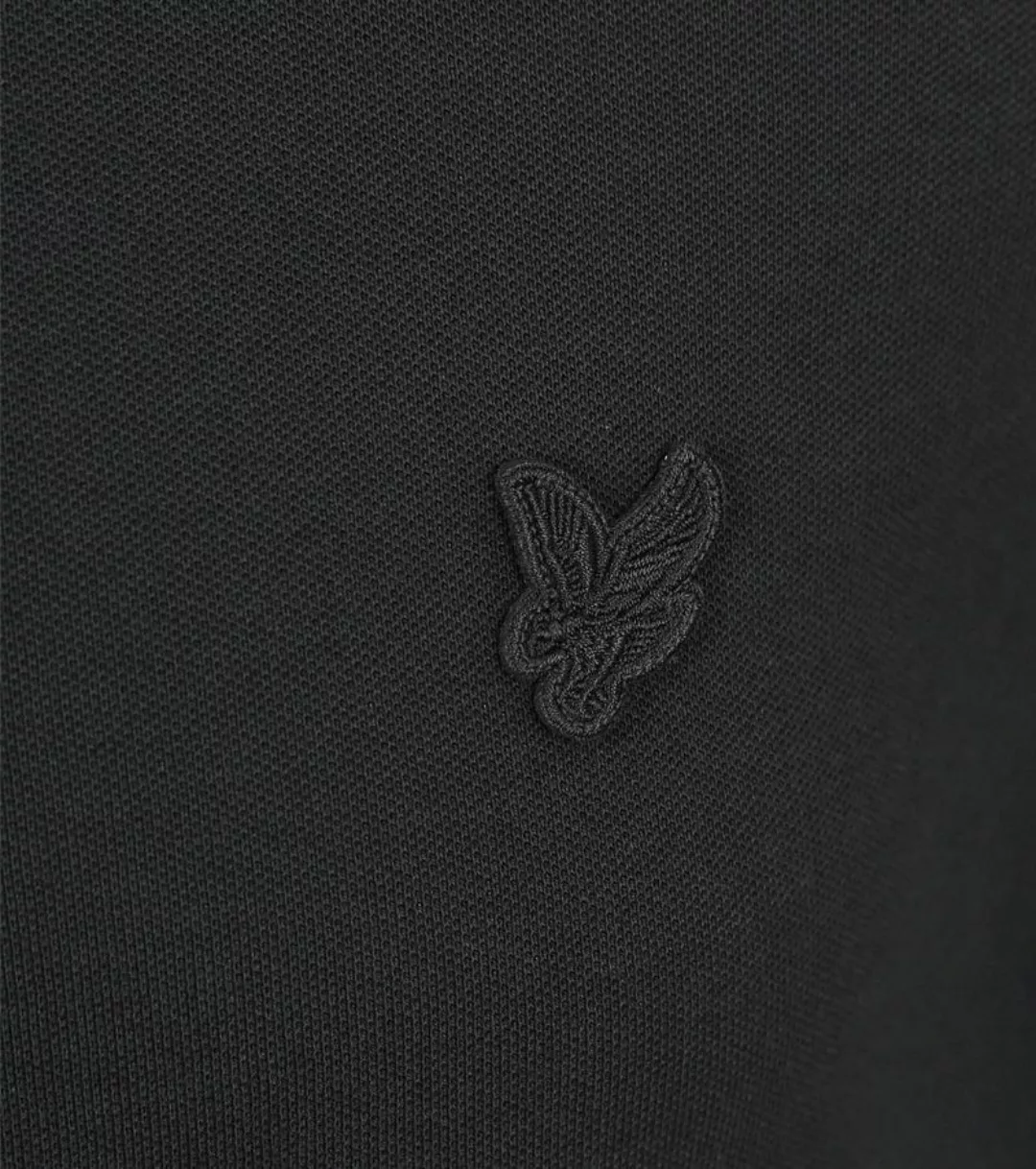 Lyle and Scott Tonal Eagle Polo Schwarz  - Größe XL günstig online kaufen