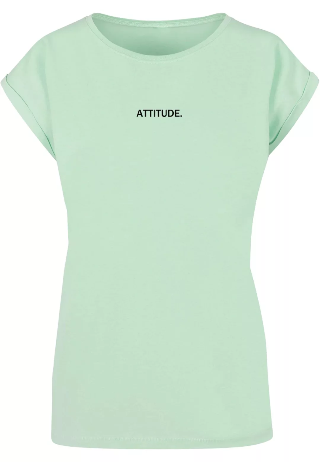 Merchcode T-Shirt "Merchcode Damen Ladies Attitude Extended Shoulder Tee" günstig online kaufen