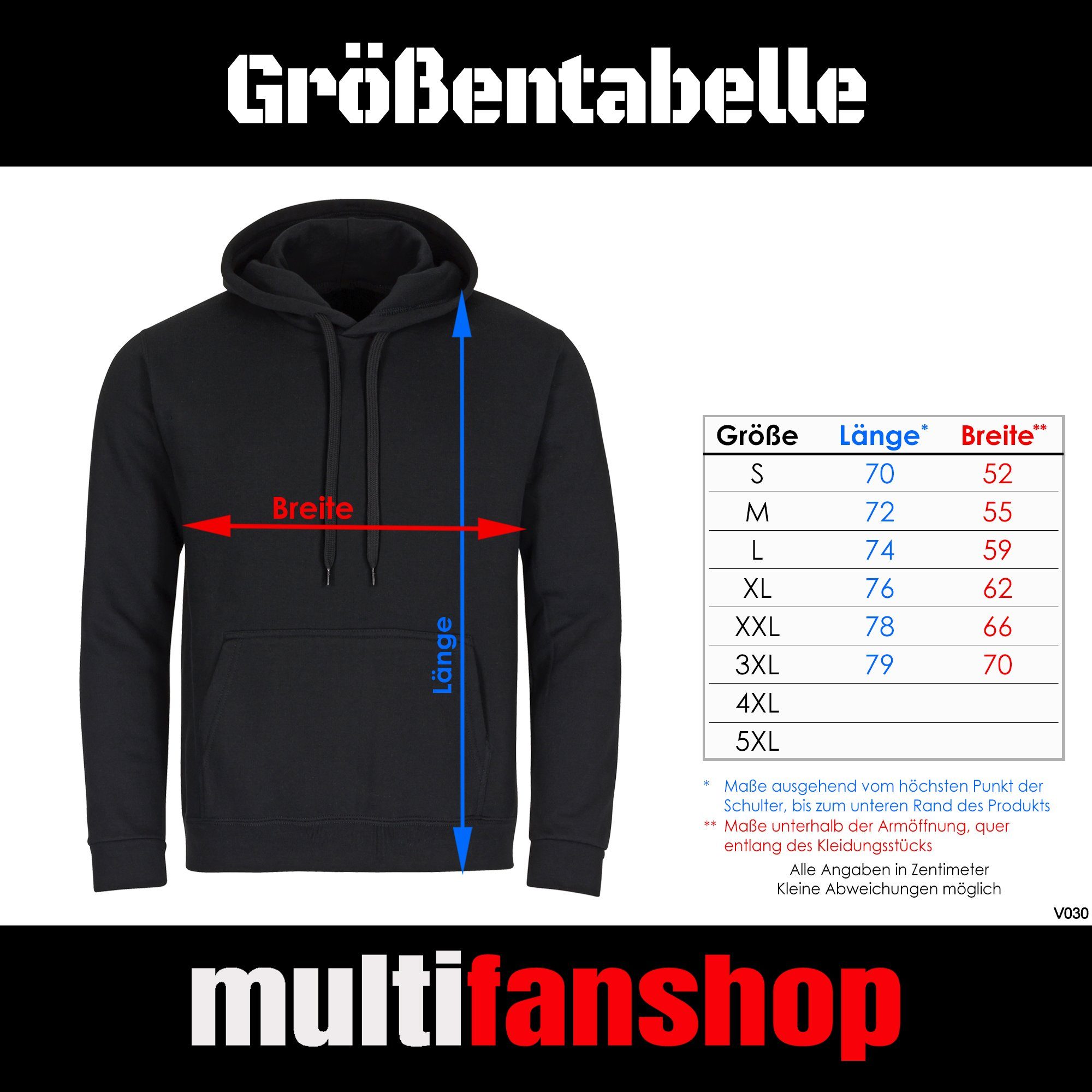 multifanshop Kapuzensweatshirt Kaiserslautern - Herzschlag - günstig online kaufen