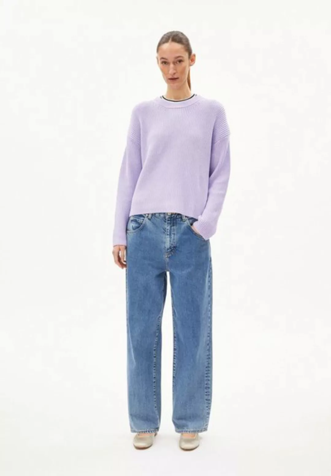 Armedangels Strickpullover NURIAAS Damen Pullover Loose Fit aus Bio-Baumwol günstig online kaufen