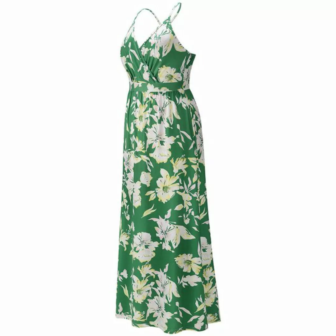 BlauWave Dirndl Kleider Damen Strappy Kleid Tief V-Ausschnitt ärmelloses So günstig online kaufen