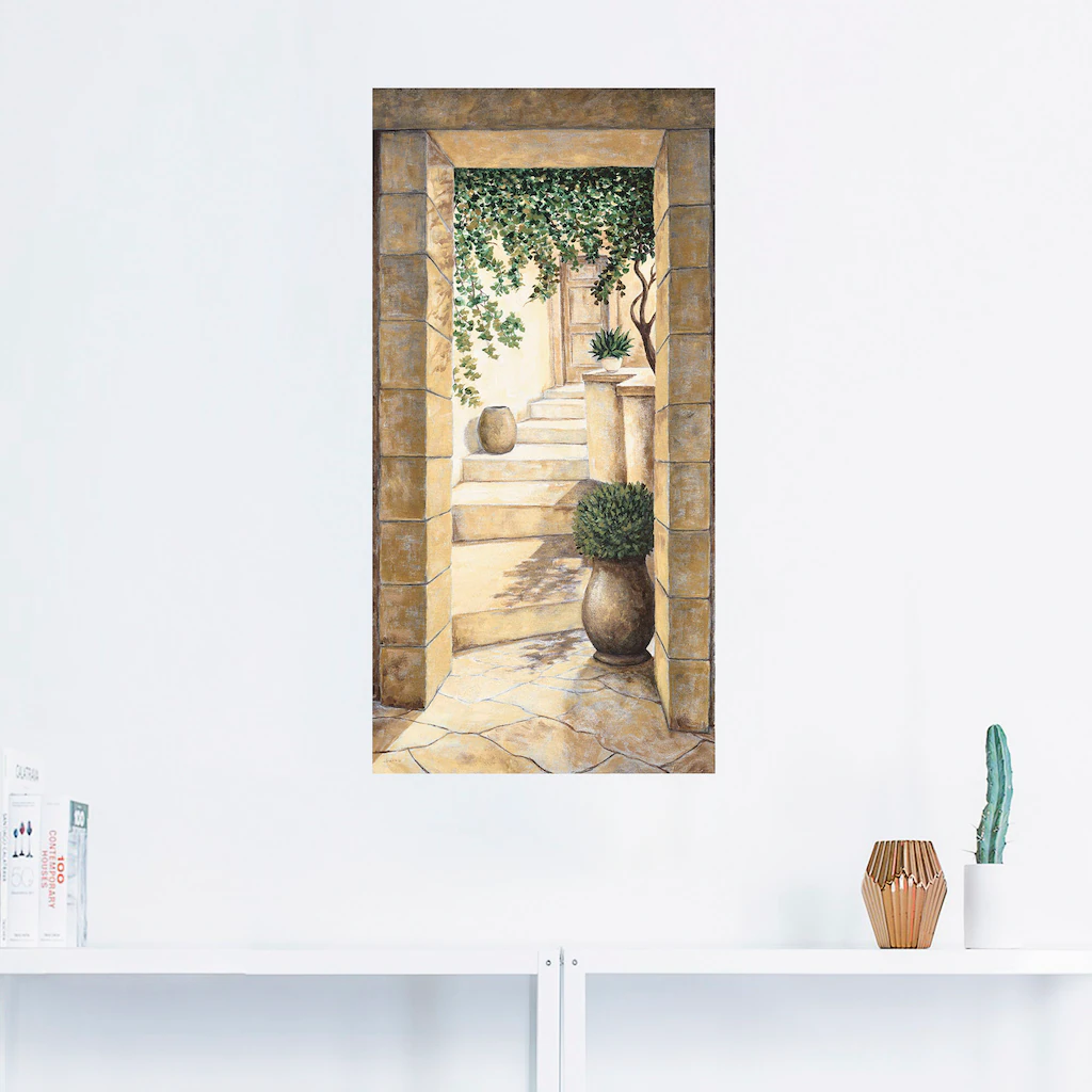 Artland Wandbild "Eingang - Fresco", Fenster & Türen, (1 St.), als Alubild, günstig online kaufen